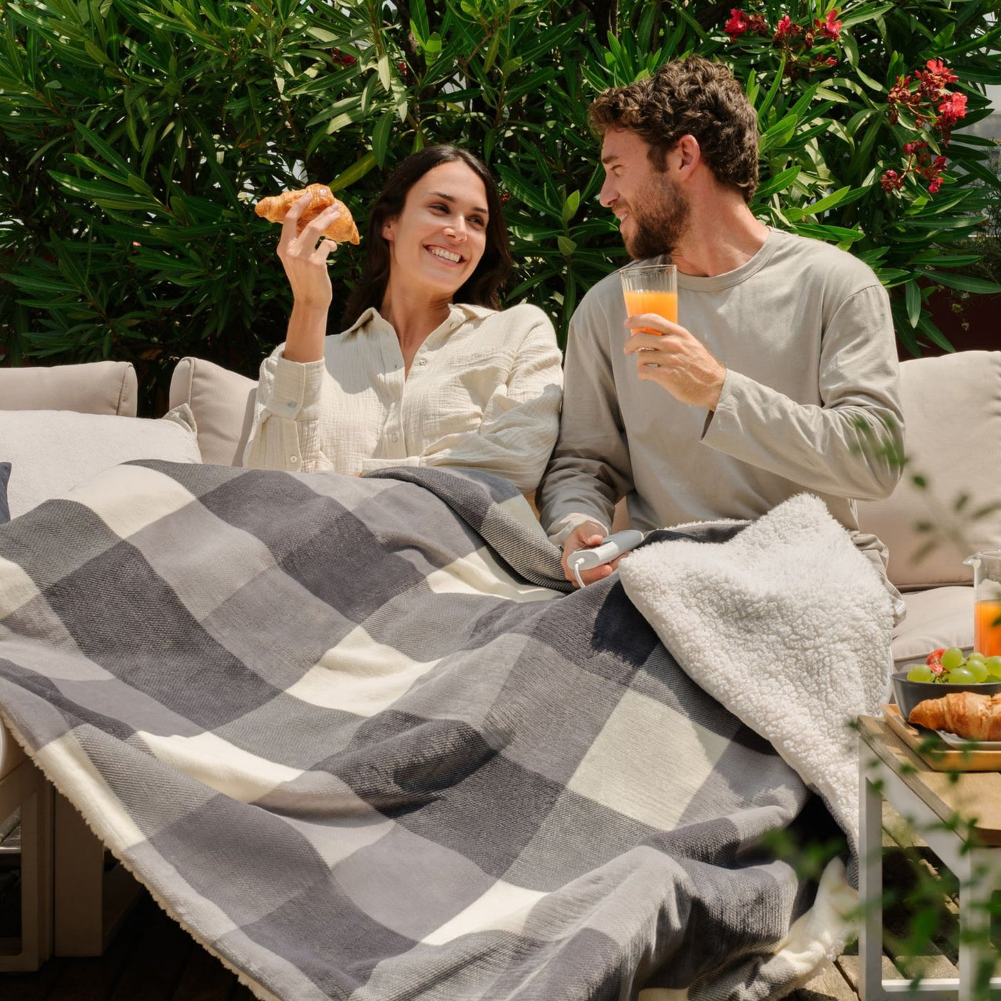 IMETEC CaldoPlaid Adapto Tartan Grigio cm 160x120