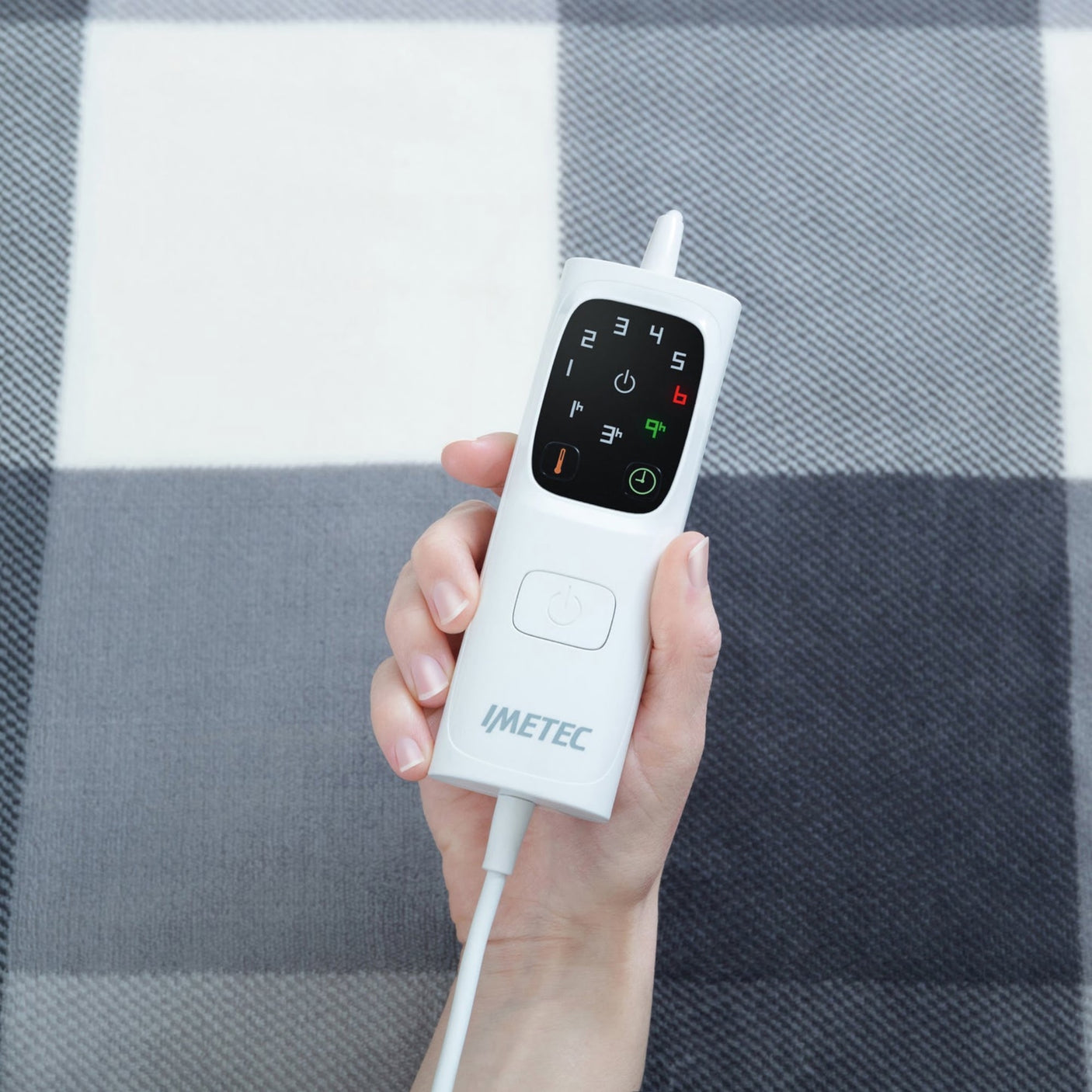 IMETEC CaldoPlaid Adapto Tartan Grigio cm 160x120