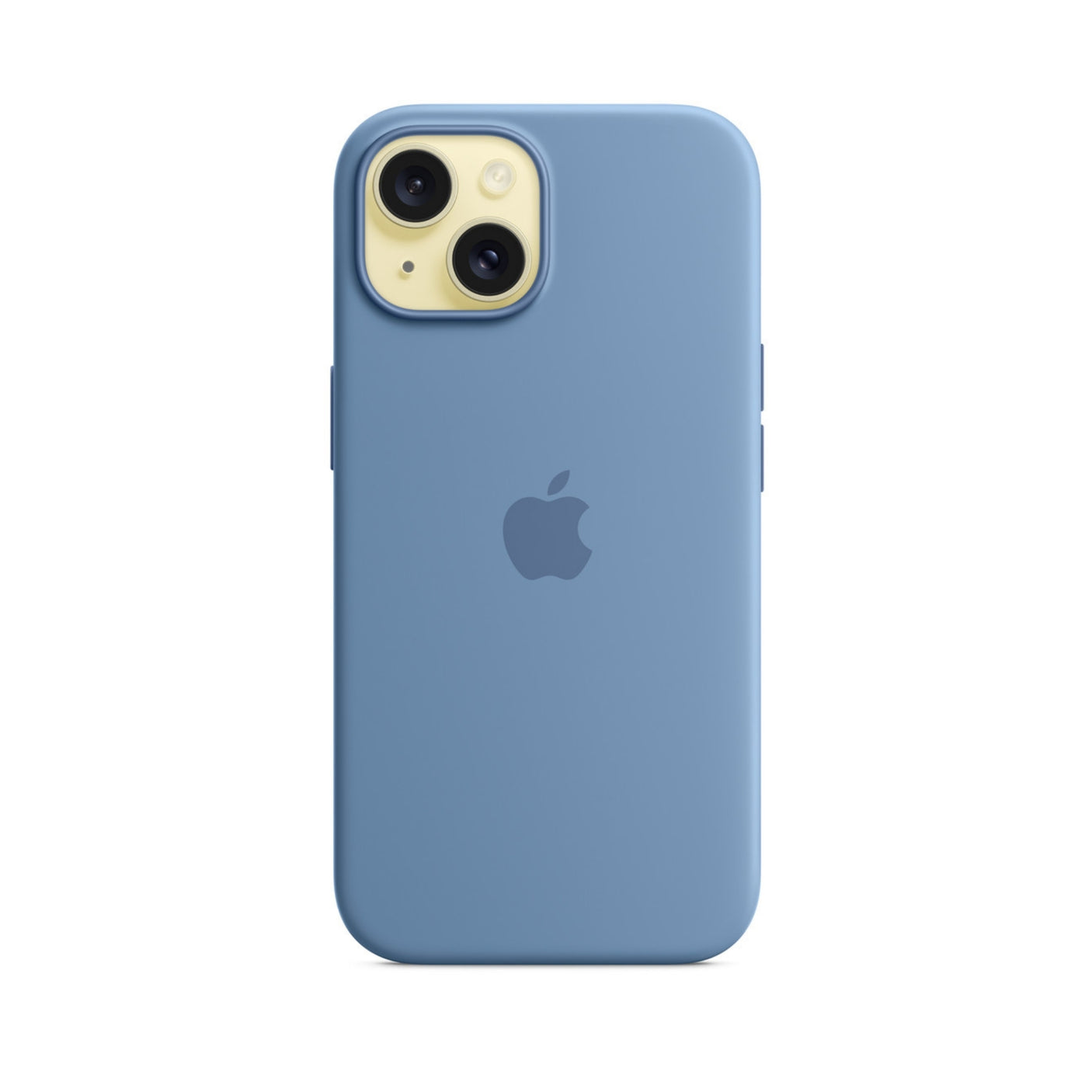 APPLE Custodia MagSafe in silicone per iPhone 15 Plus - Blu inverno