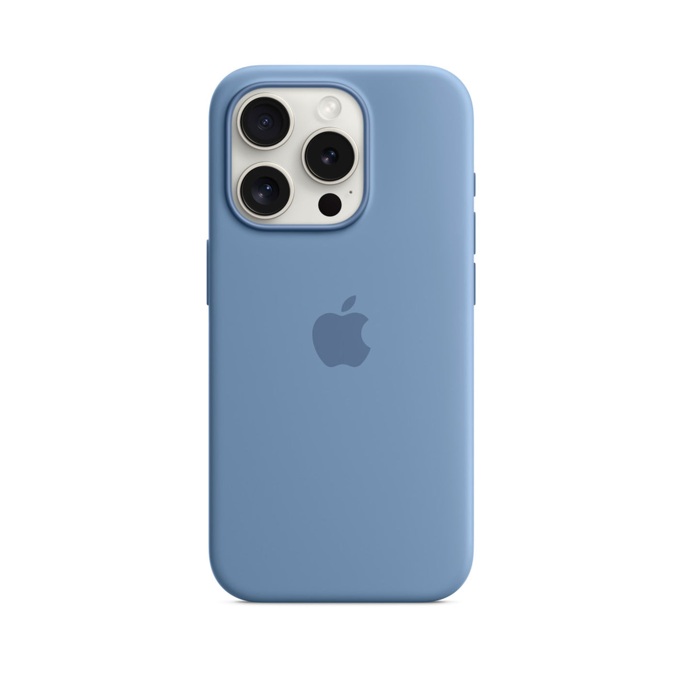 APPLE Custodia MagSafe in silicone per iPhone 15 Pro Max - Blu inverno