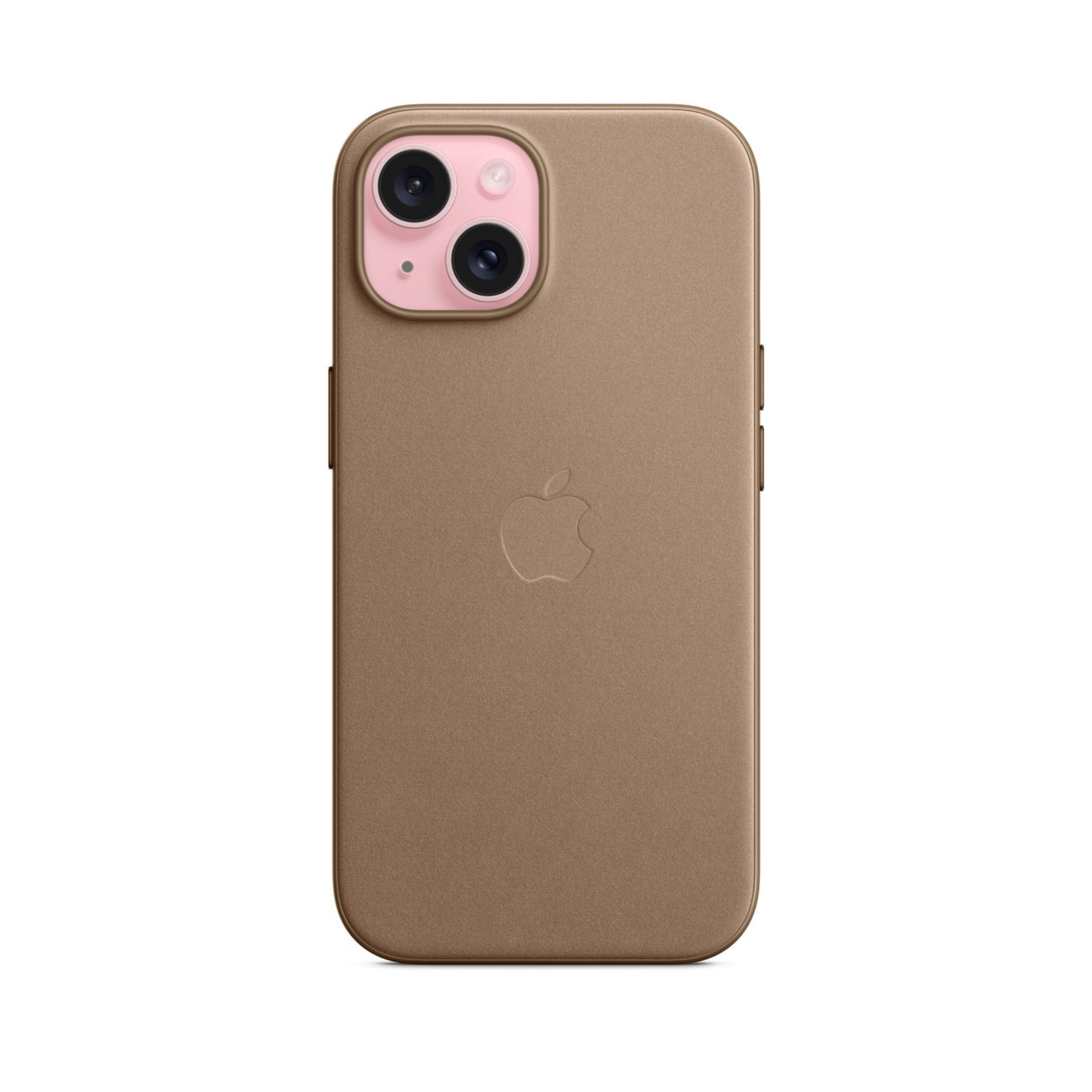 APPLE Custodia MagSafe in tessuto FineWoven per iPhone 15 - Grigio talpa