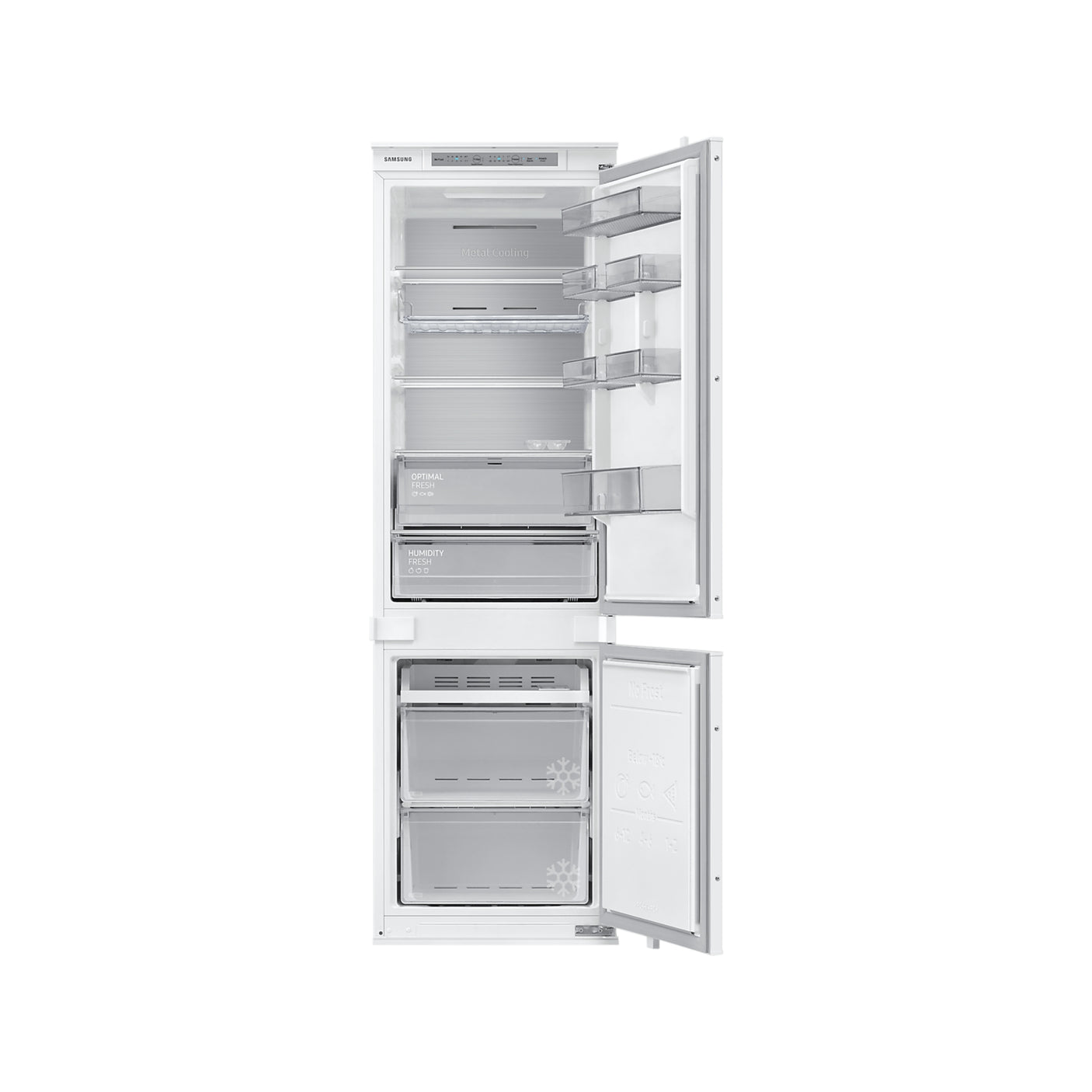 SAMSUNG Frigorifero Combinato da Incasso F1RST 1.78m Total No Frost 267L White (BRB26705FWW/EF)