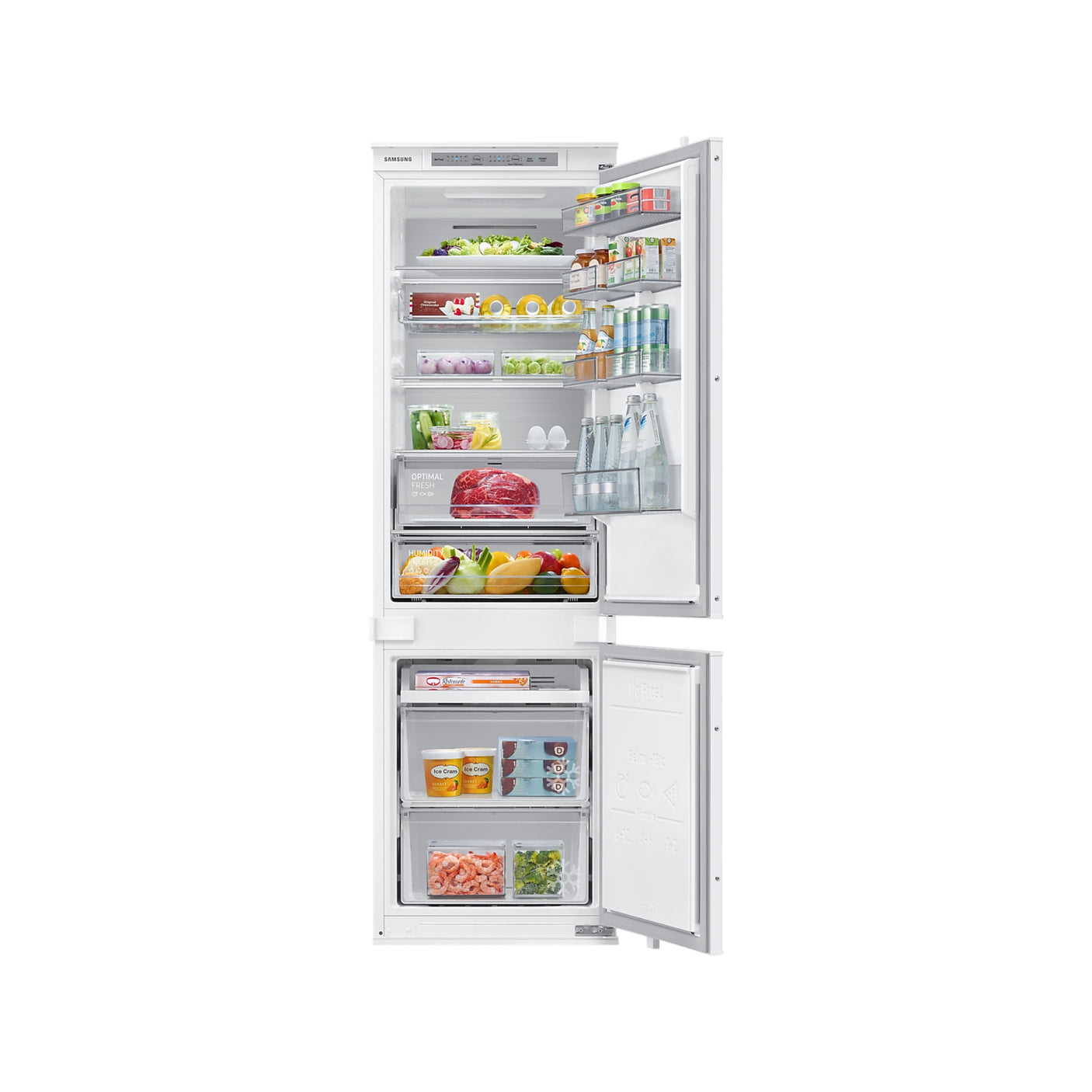 SAMSUNG Frigorifero Combinato da Incasso F1RST 1.78m Total No Frost 267L White (BRB26705FWW/EF)