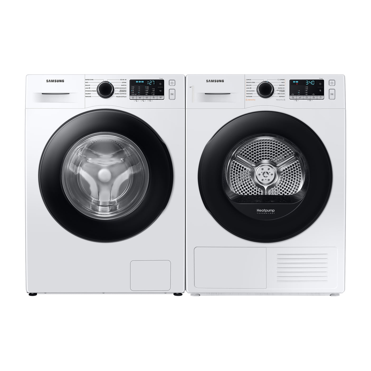 SAMSUNG Asciugatrice Crystal EcoDry 9 Kg DV90TA240AE White