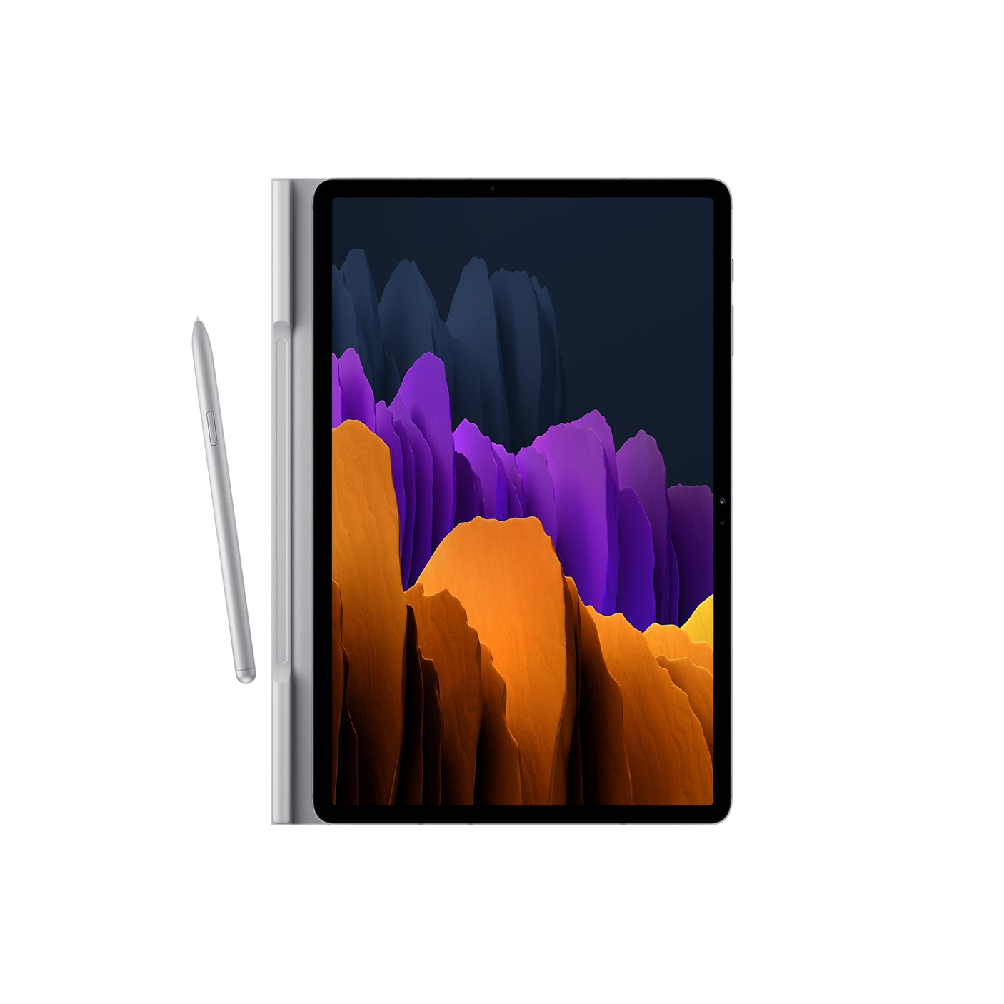 SAMSUNG Galaxy Tab S7+ Book Cover Mystic Silver