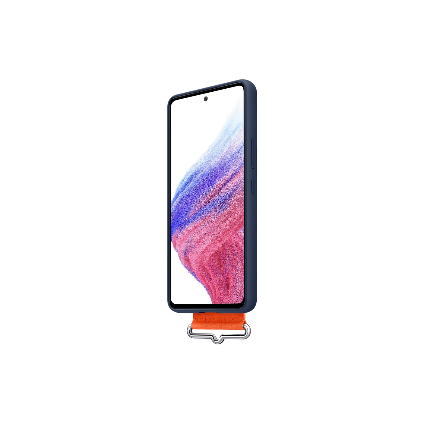 SAMSUNG Galaxy A53 5G Silicone Cover with Strap Navy