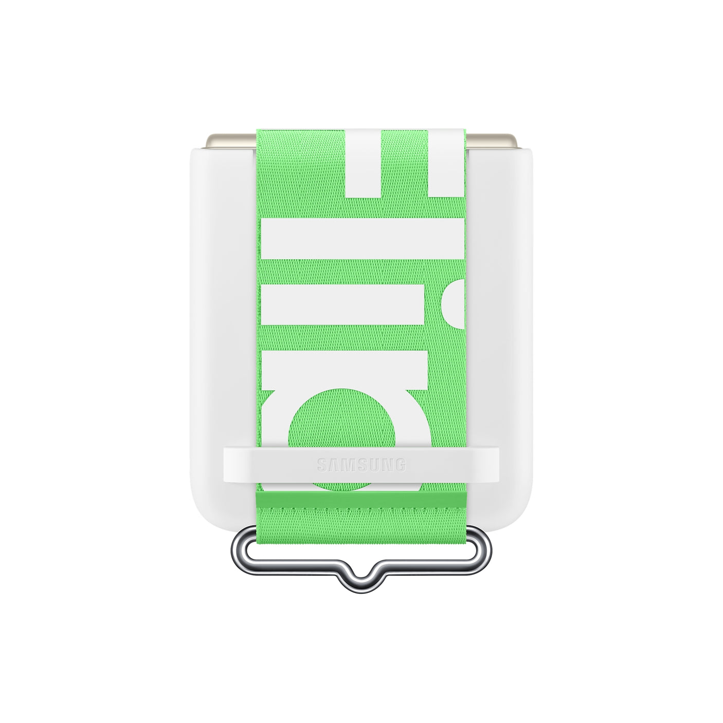 SAMSUNG Galaxy Z Flip3 5G Silicone Cover con Strap White