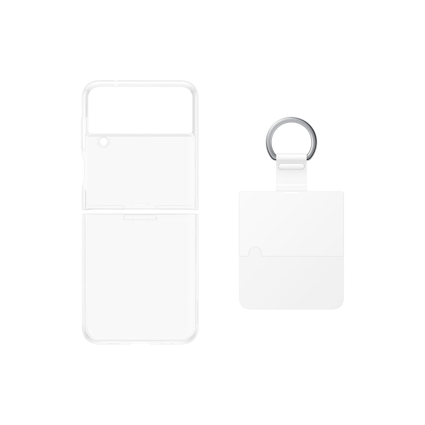 SAMSUNG Galaxy Z Flip4 Clear Cover with Ring Transparent