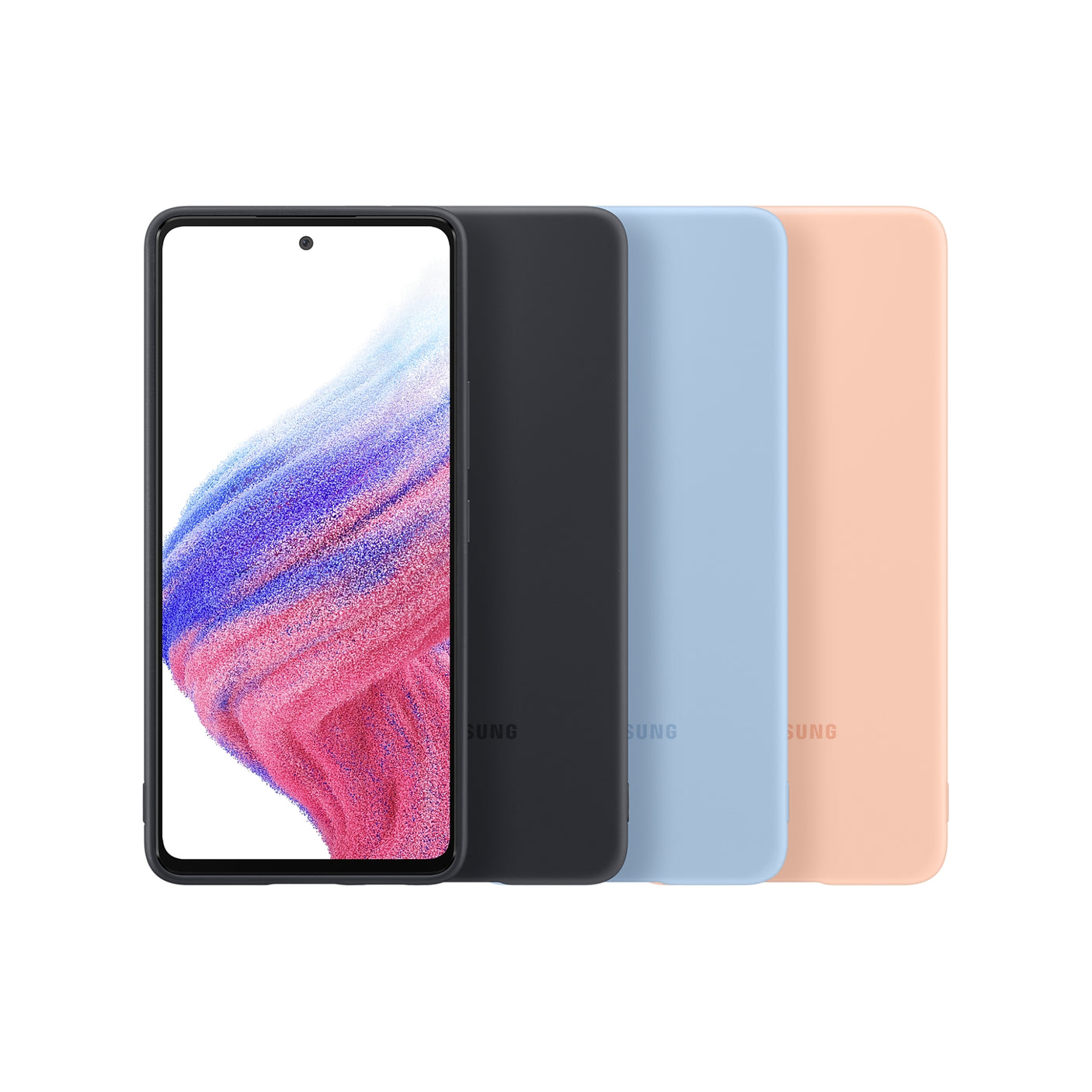 SAMSUNG Galaxy A53 5G Silicone Cover Awesome Peach