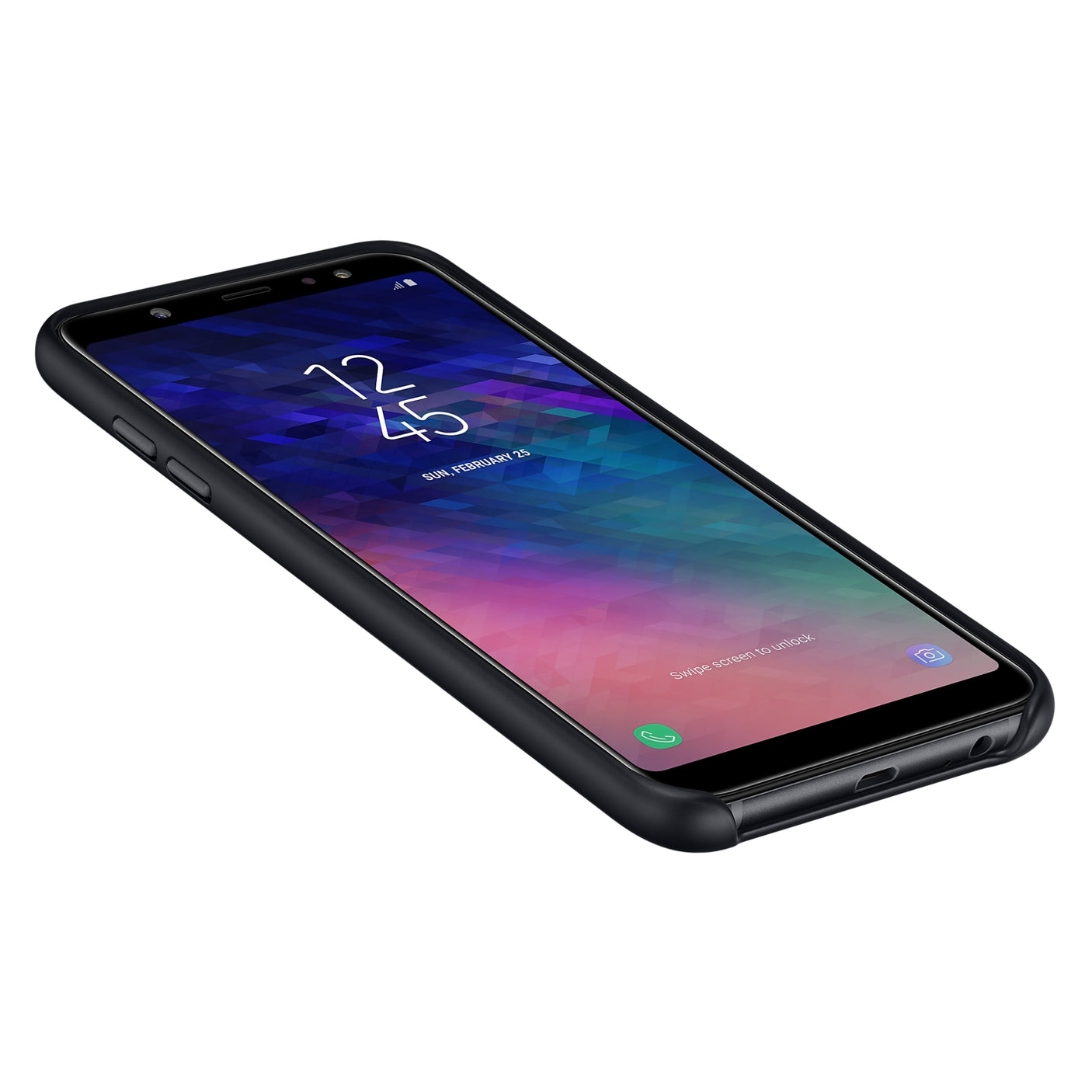 SAMSUNG Galaxy A6+ Dual Layer Cover Black