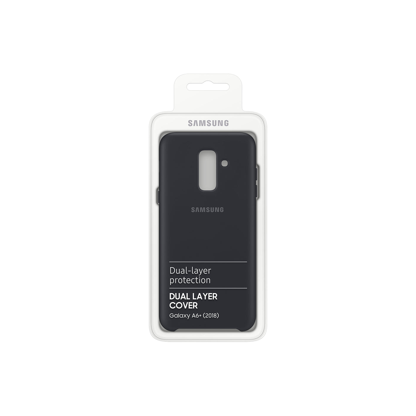 SAMSUNG Galaxy A6+ Dual Layer Cover Black