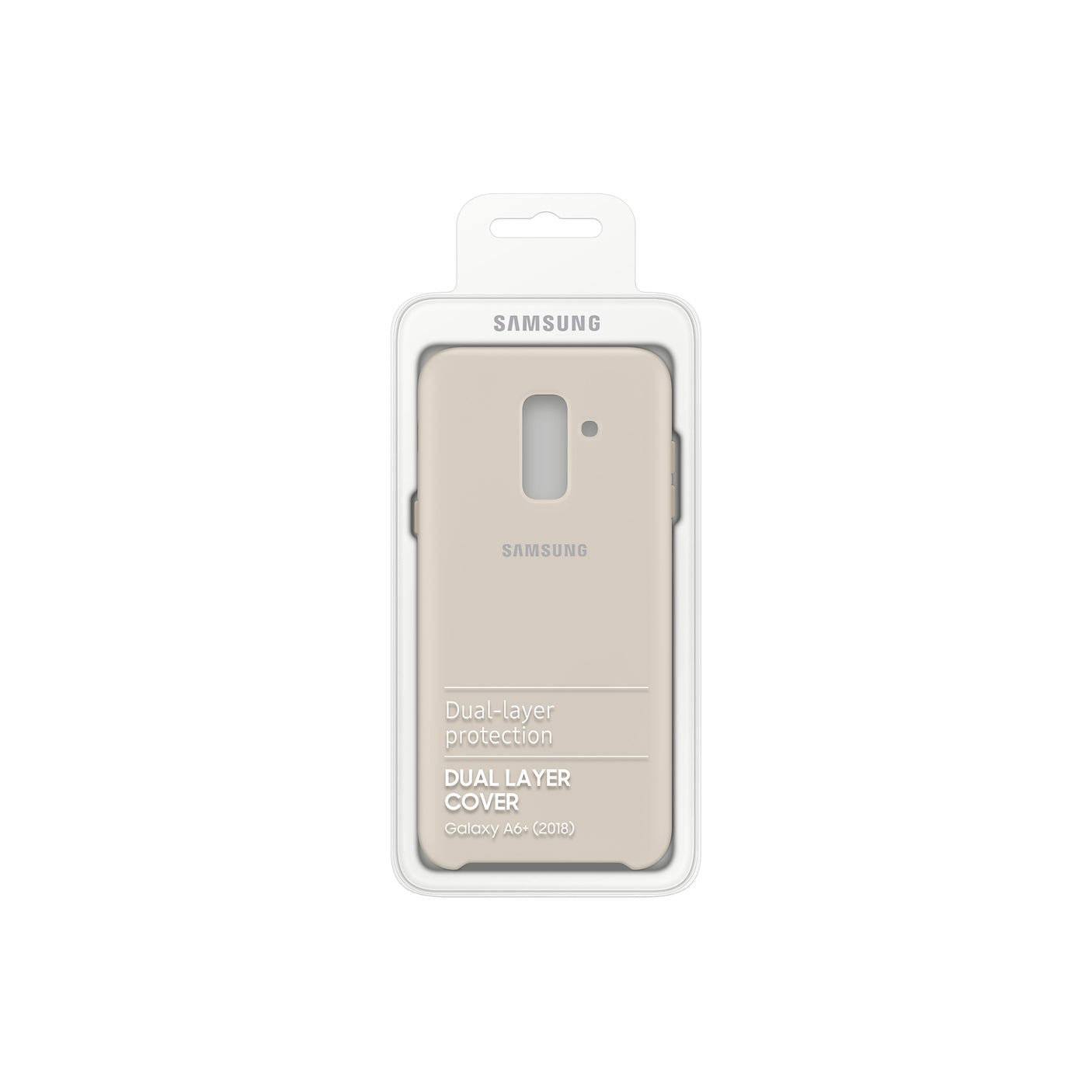 SAMSUNG Galaxy A6+ Dual Layer Cover Gold