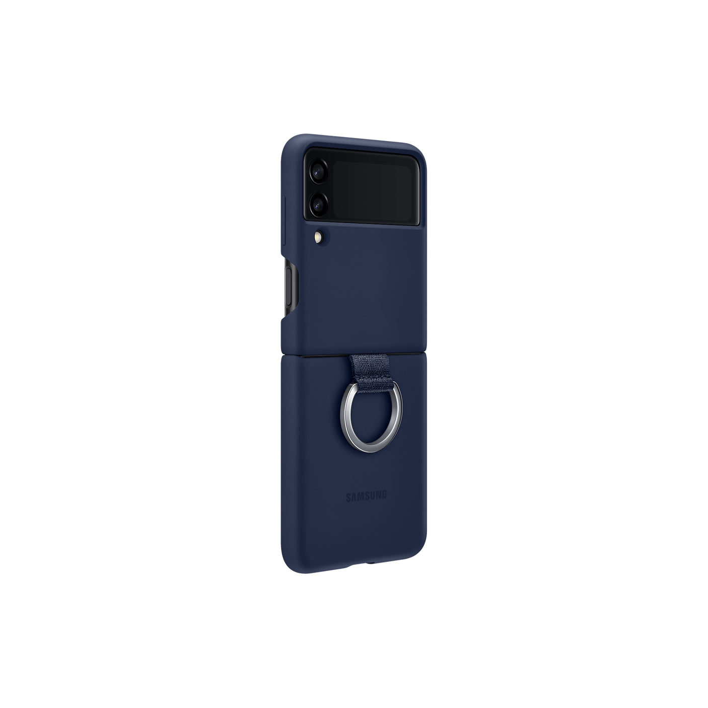 SAMSUNG Galaxy Z Flip3 5G Silicone Cover with Ring Navy