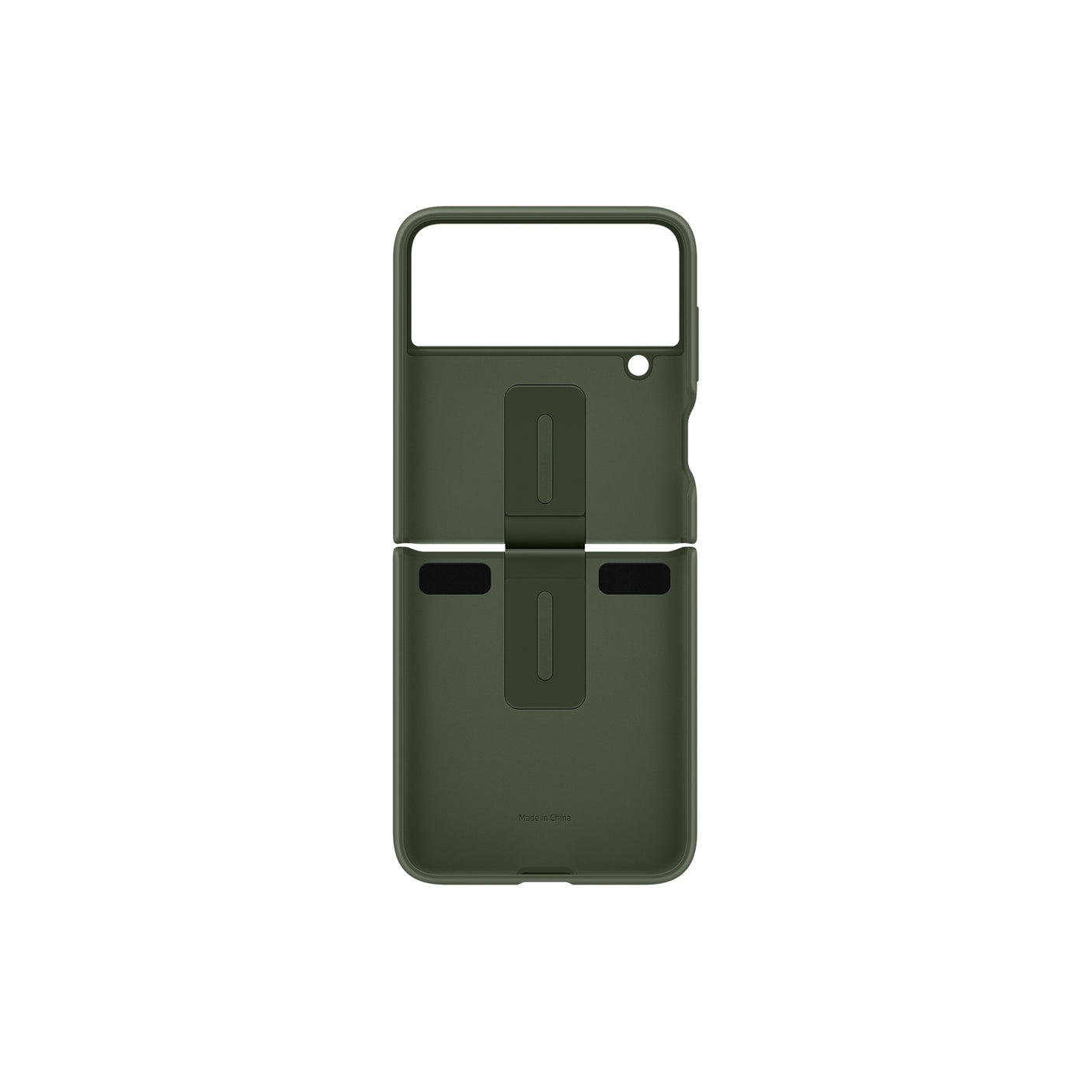 SAMSUNG Galaxy Z Flip4 Silicone Cover with Ring Khaki