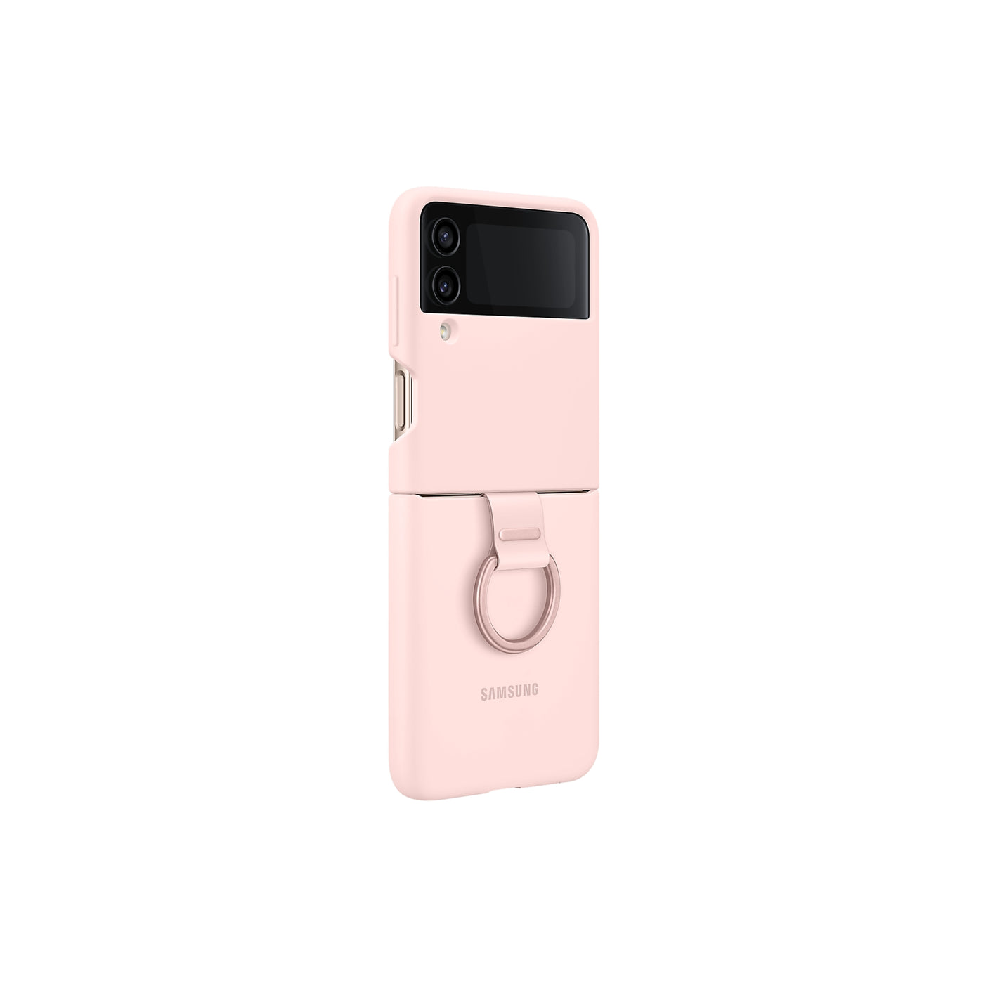 SAMSUNG Galaxy Z Flip4 Silicone Cover with Ring Pink