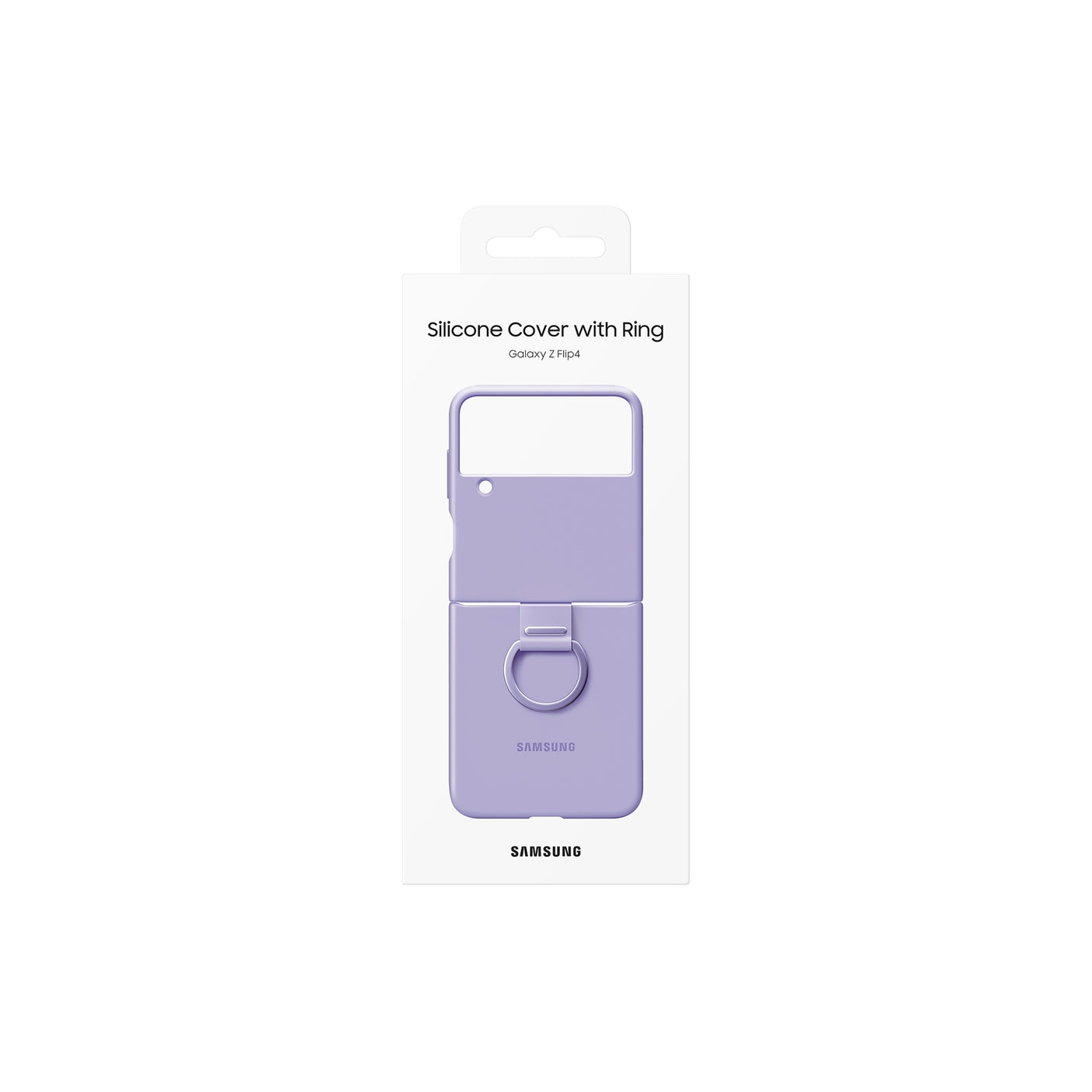 SAMSUNG Galaxy Z Flip4 Silicone Cover with Ring Borapurple