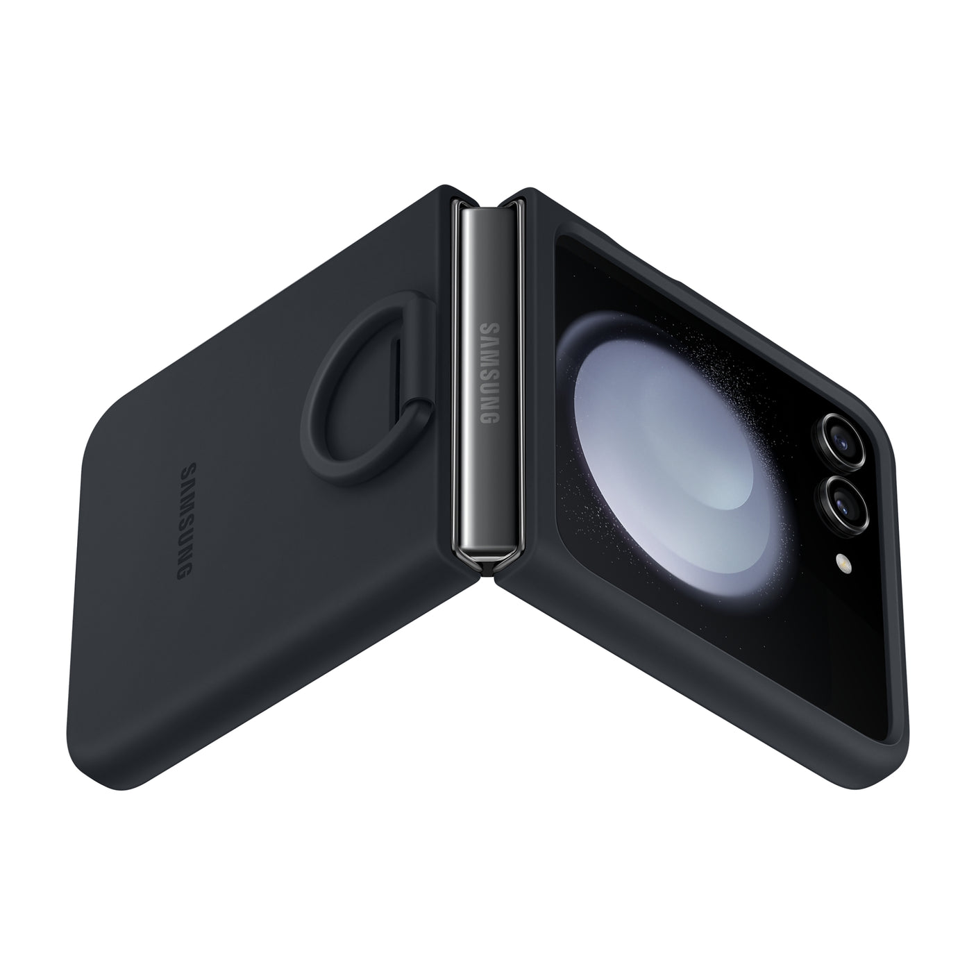 SAMSUNG Galaxy Z Flip5 Silicone Case with Ring Indigo