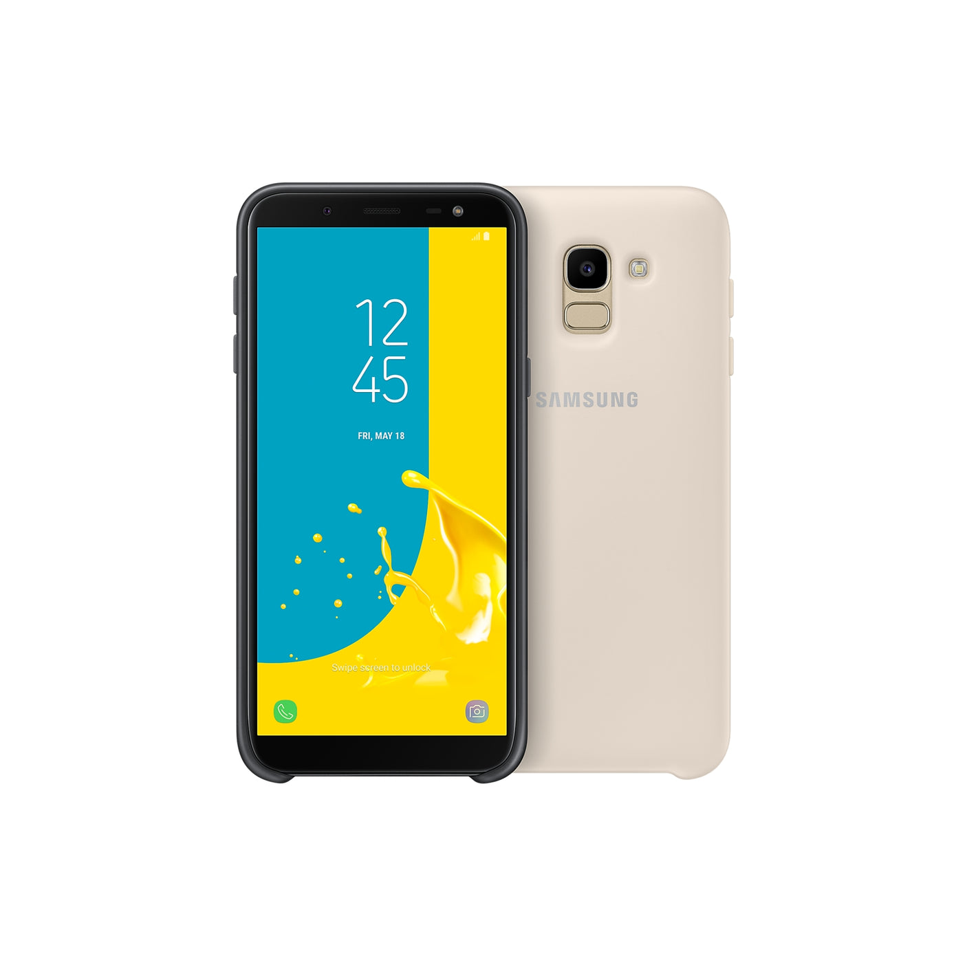 SAMSUNG Galaxy J6 Dual Layer Cover Gold