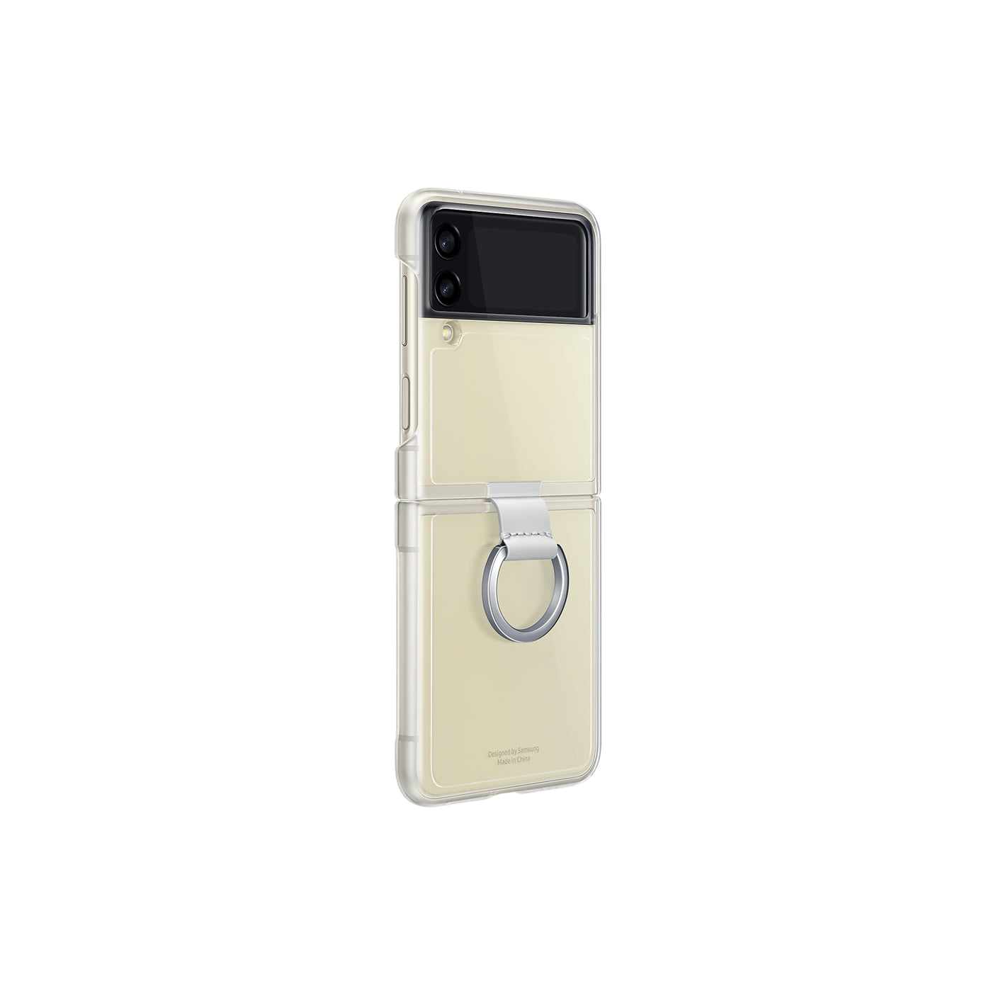 SAMSUNG Galaxy Z Flip3 5G Clear Cover with Ring Transparent
