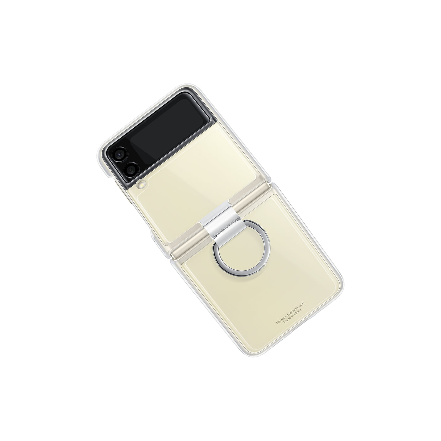 SAMSUNG Galaxy Z Flip3 5G Clear Cover with Ring Transparent
