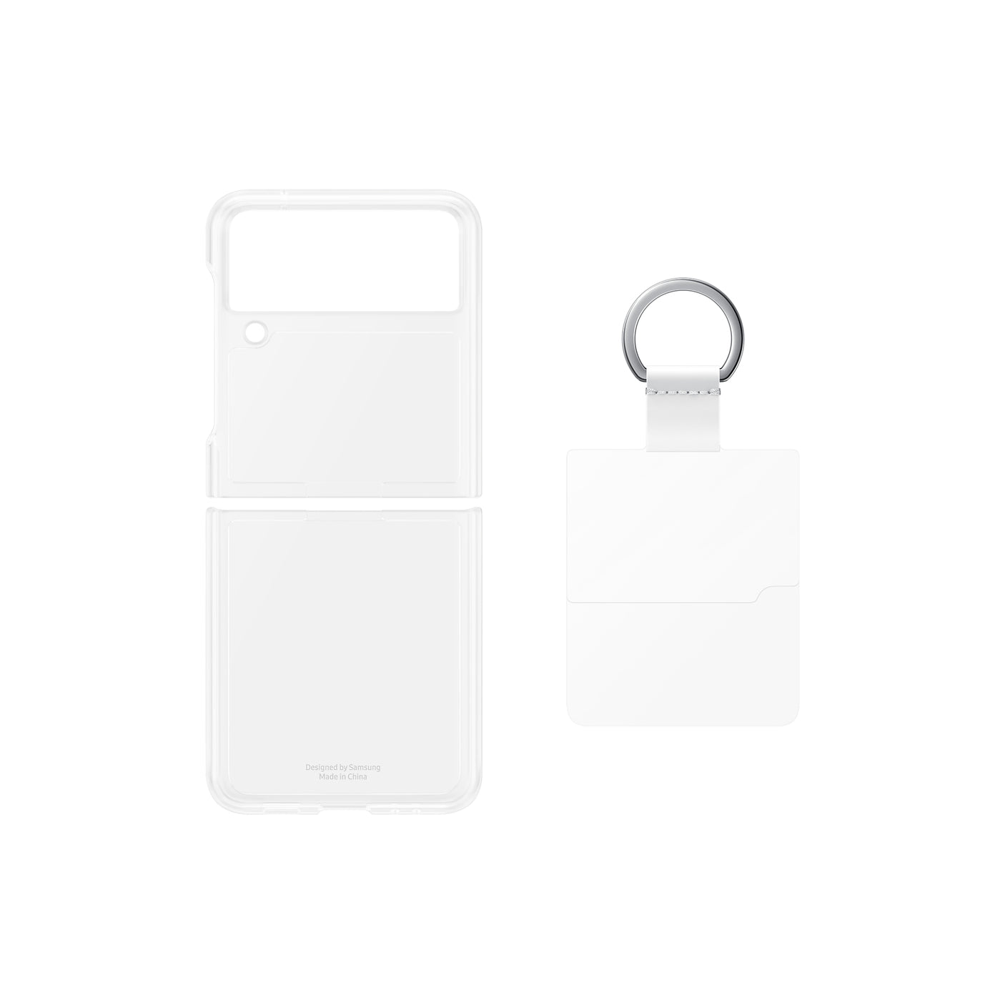 SAMSUNG Galaxy Z Flip3 5G Clear Cover with Ring Transparent