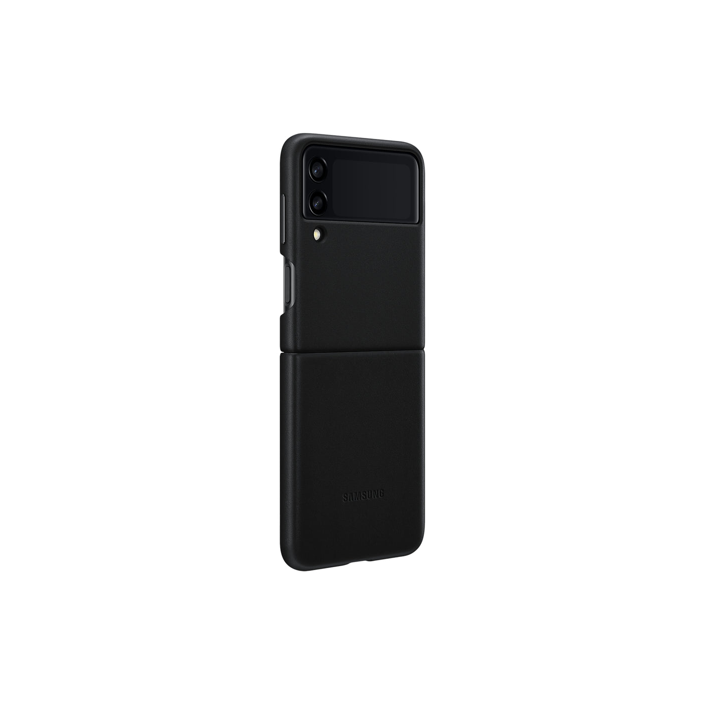 SAMSUNG Galaxy Z Flip3 5G Leather Cover Black