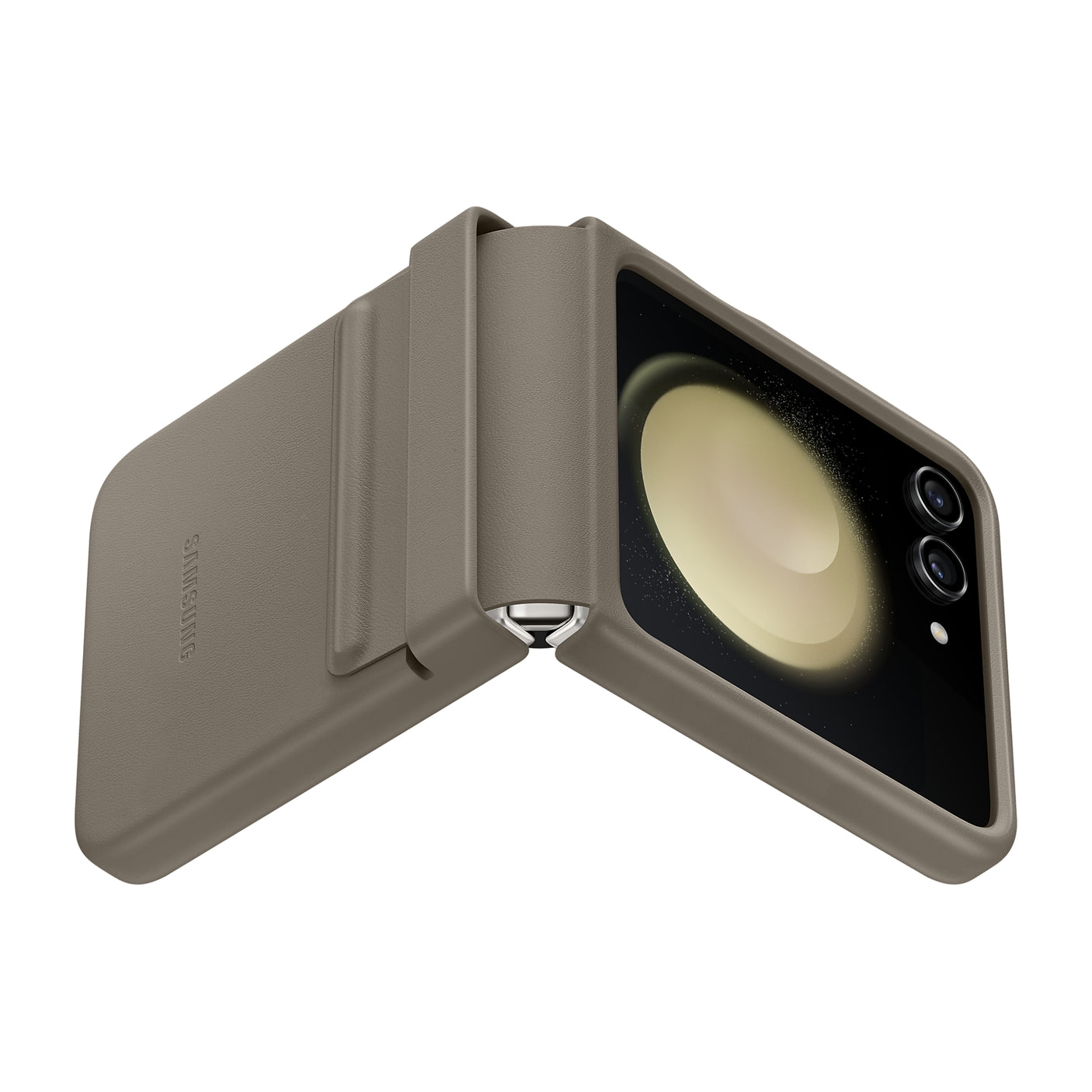 SAMSUNG Galaxy Z Flip5 Flap Eco-Leather Case Etoupe