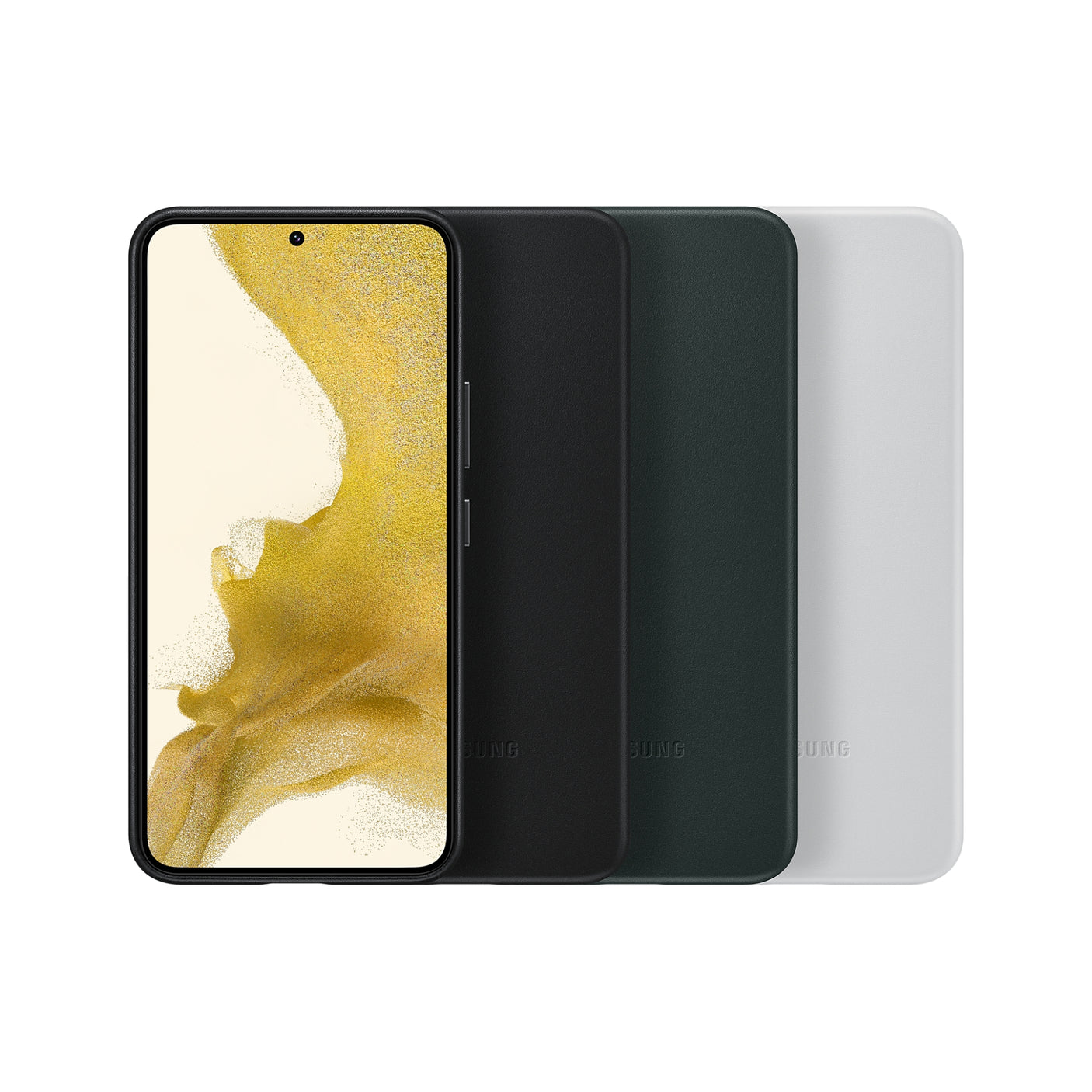 SAMSUNG Galaxy S22 Leather Cover Light gray