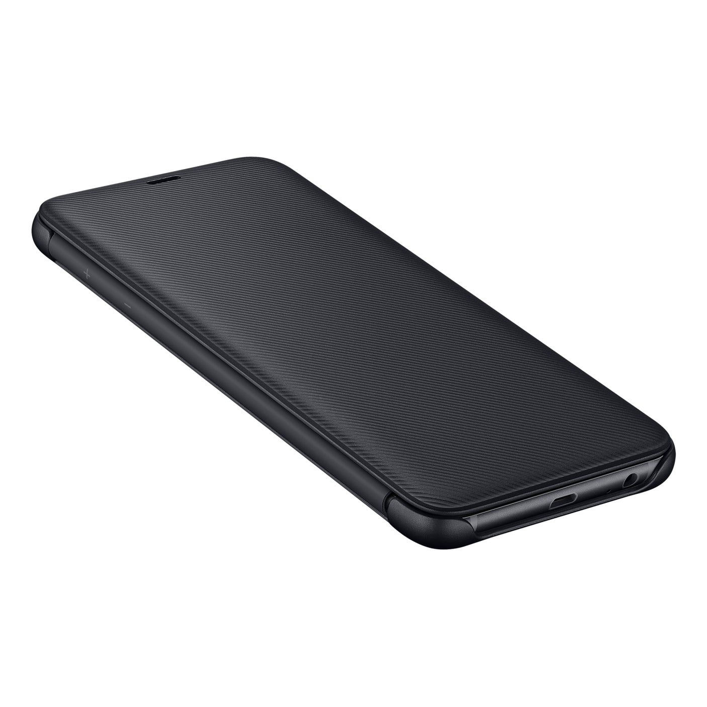 SAMSUNG Galaxy A6+ Wallet Cover Black