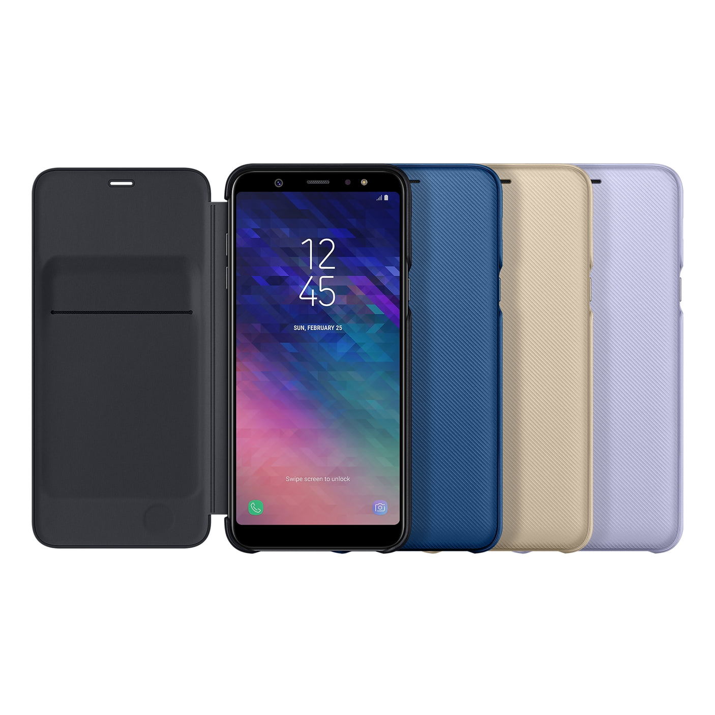 SAMSUNG Galaxy A6+ Wallet Cover Gold