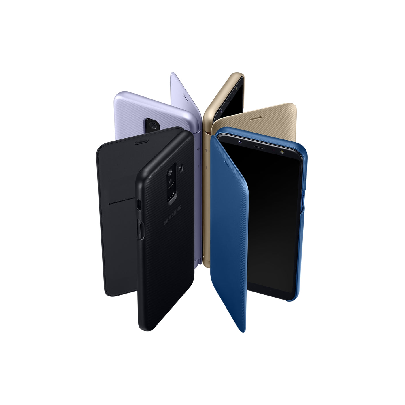 SAMSUNG Galaxy A6+ Wallet Cover Gold