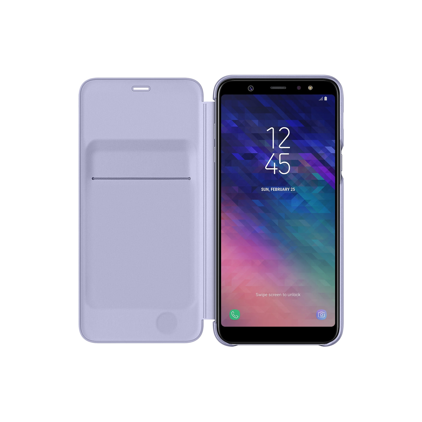 SAMSUNG Galaxy A6+ Wallet Cover Purple