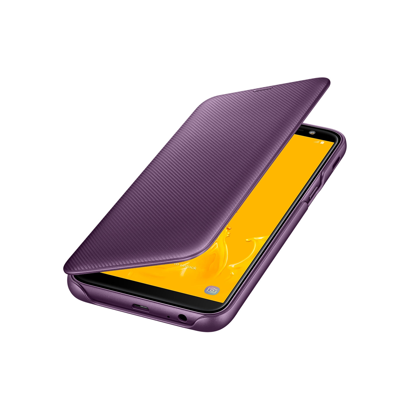 SAMSUNG Galaxy J6 Wallet Cover Purple