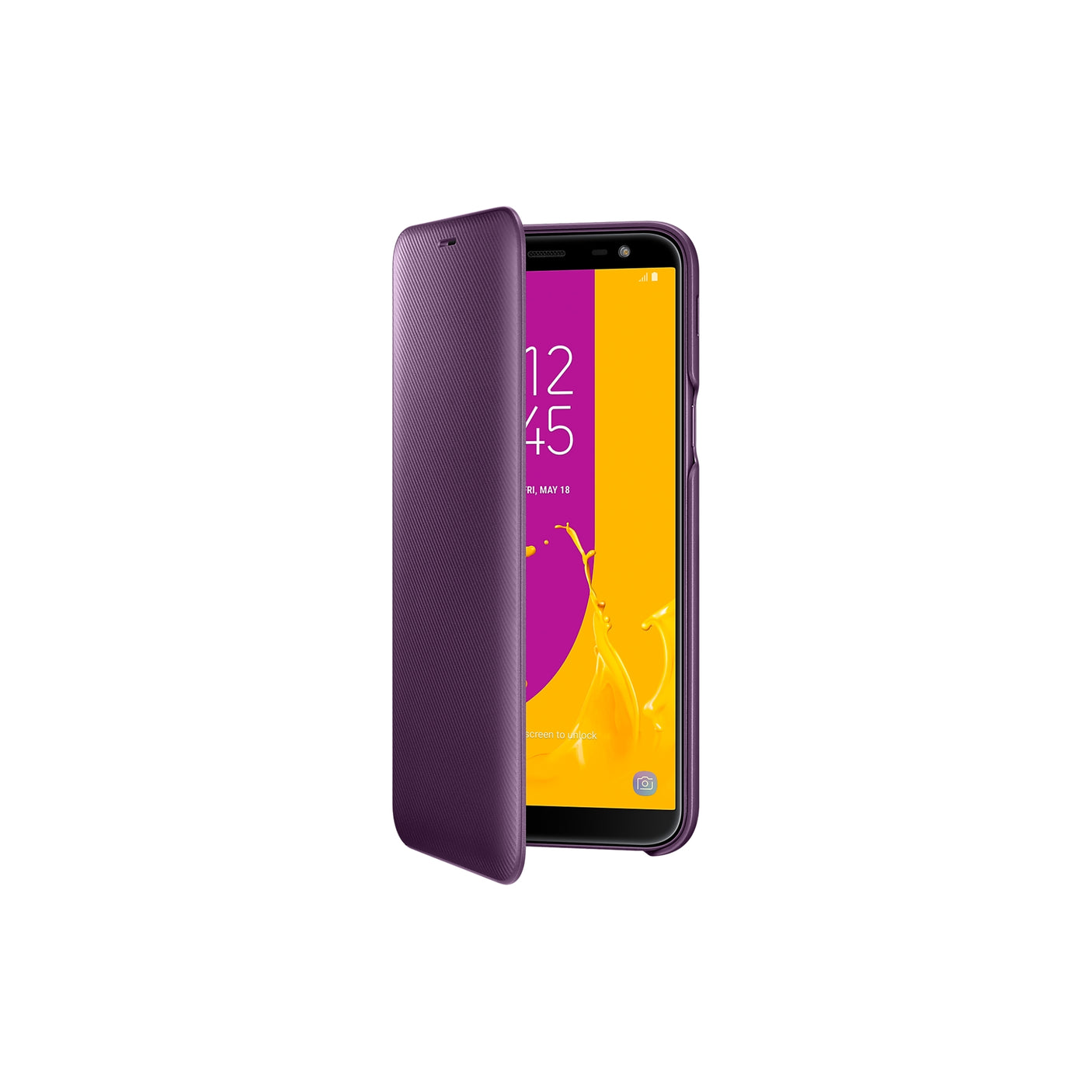 SAMSUNG Galaxy J6 Wallet Cover Purple