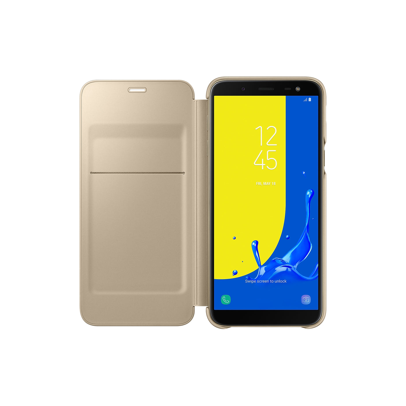 SAMSUNG Galaxy J6 Wallet Cover Gold