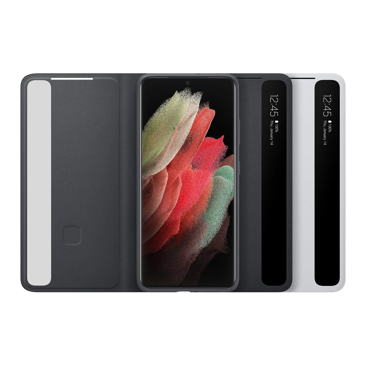 SAMSUNG Galaxy S21 Ultra 5G Smart Clear View Cover Light Gray