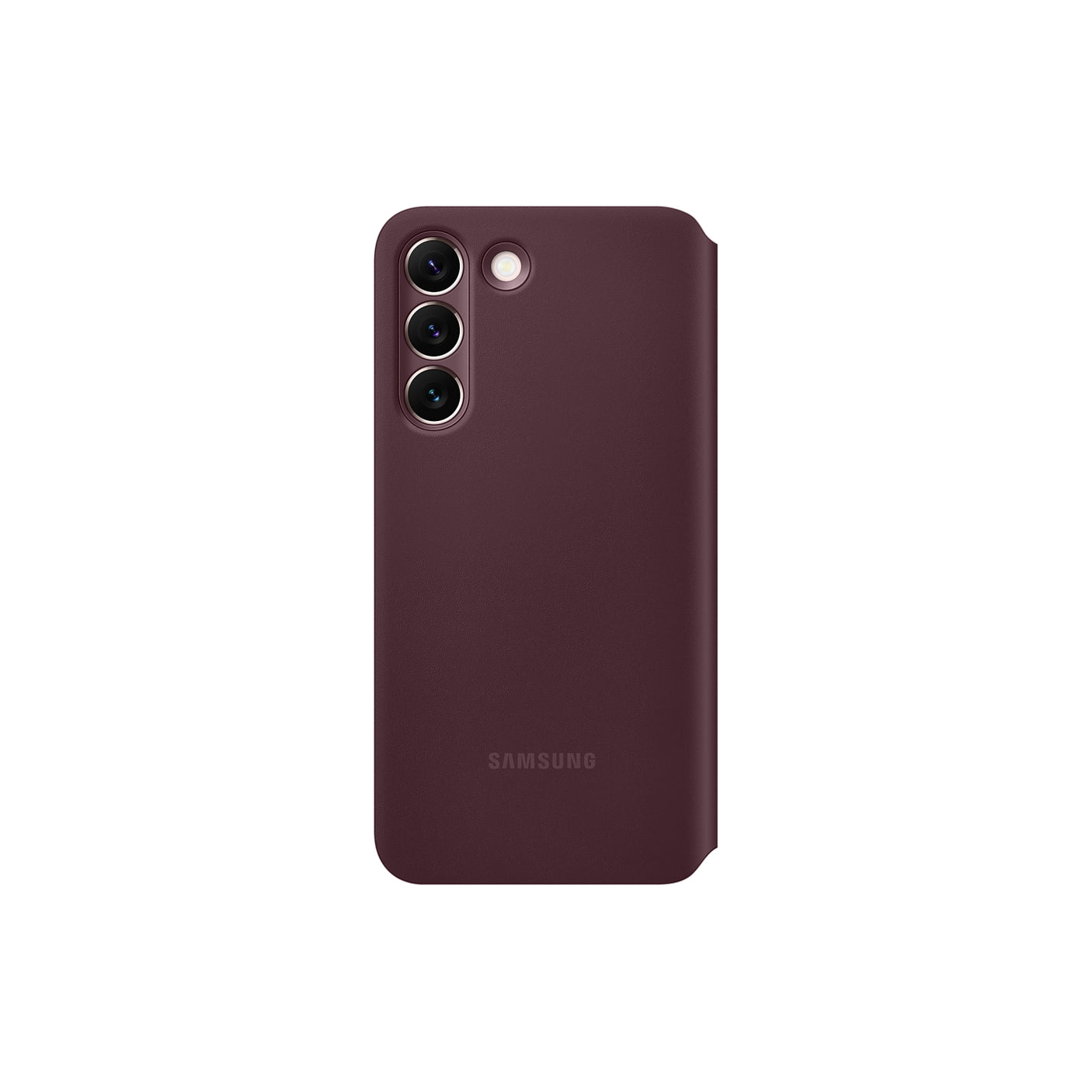 SAMSUNG Galaxy S22 Smart Clear View Cover Burgundy