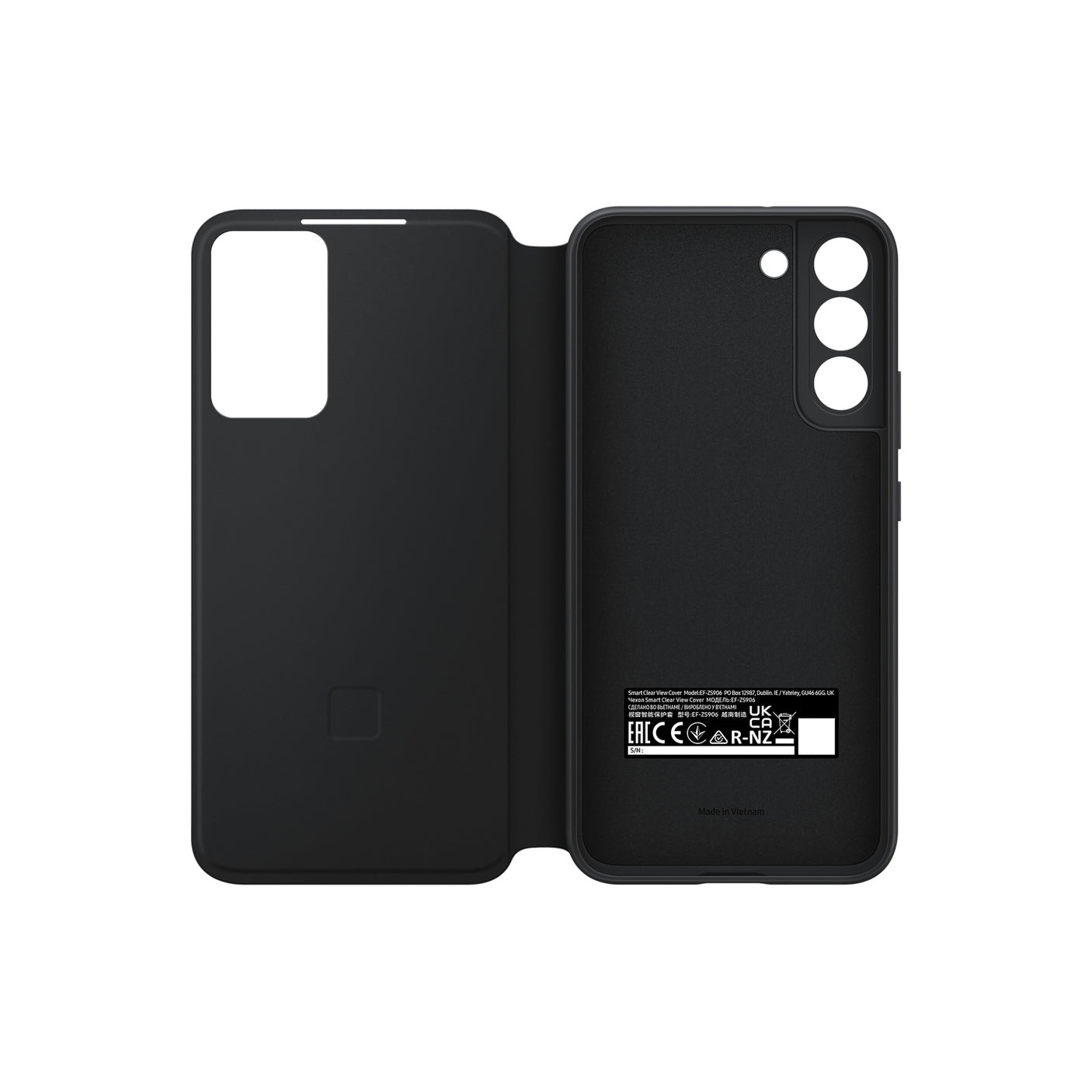 SAMSUNG Galaxy S22+ Smart Clear View Cover Black