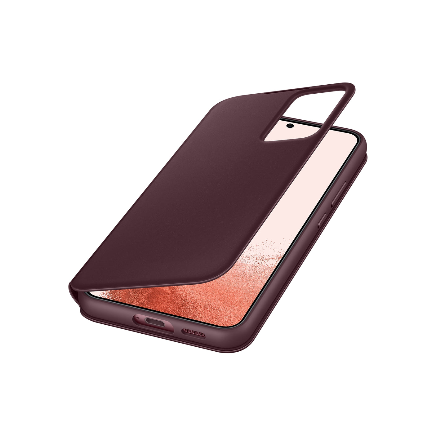 SAMSUNG Galaxy S22+ Smart Clear View Cover Burgundy