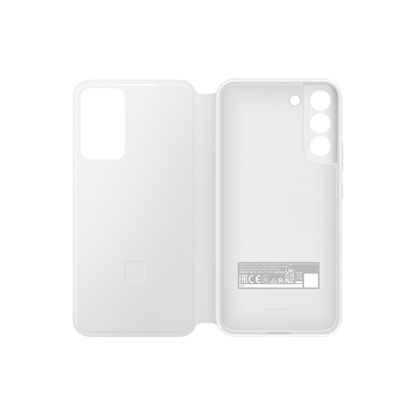 SAMSUNG Galaxy S22+ Smart Clear View Cover White