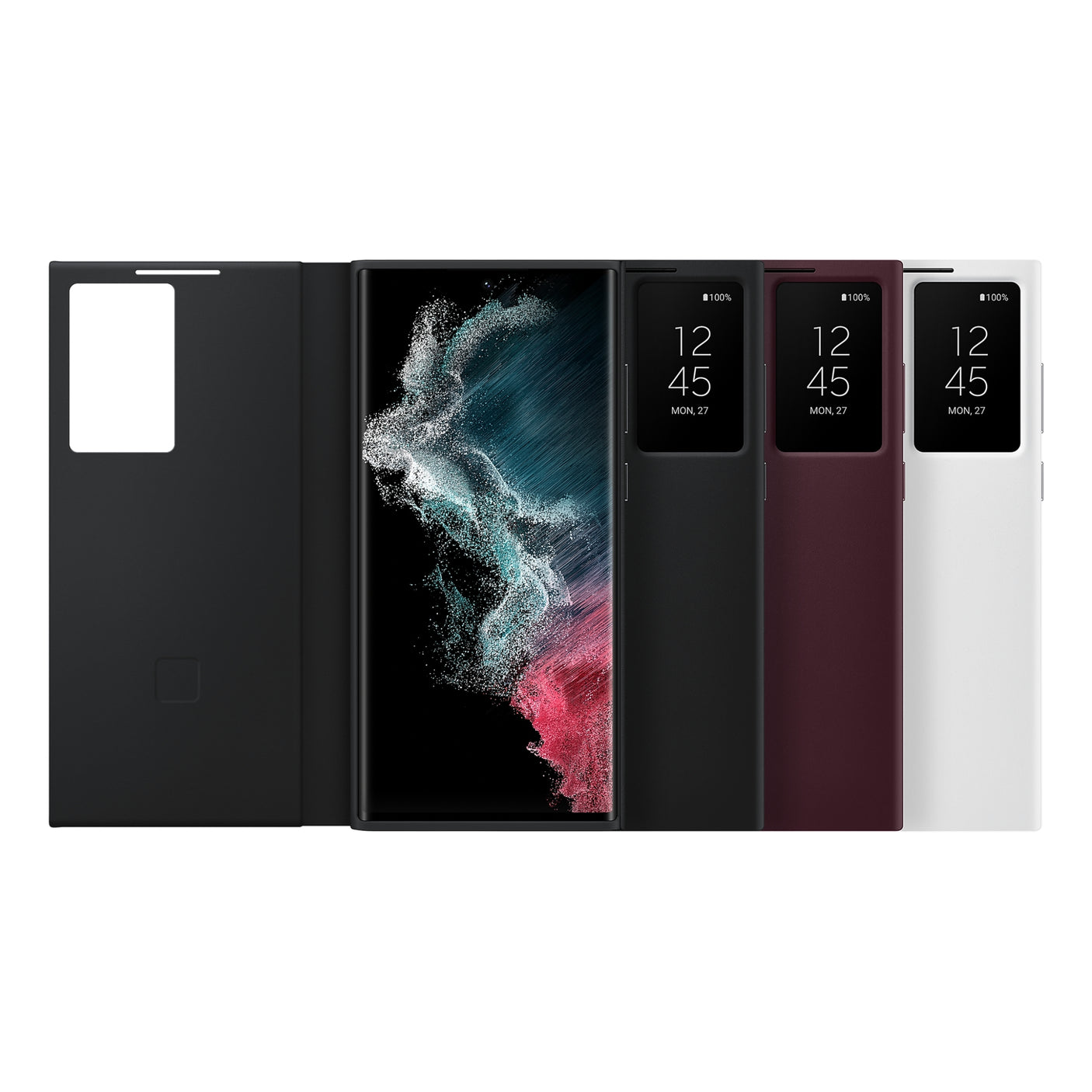 SAMSUNG Galaxy S22 Ultra Smart Clear View Cover Black