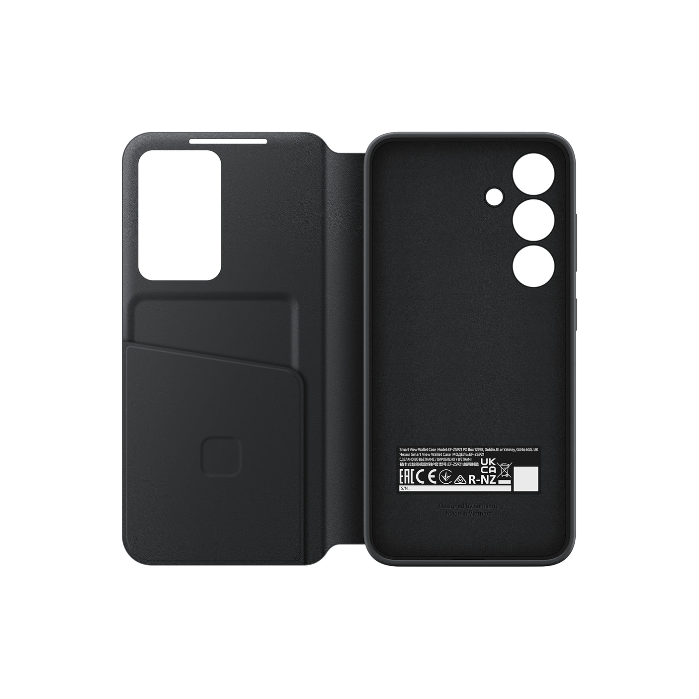 SAMSUNG Galaxy S24 Custodia Smart View Wallet Black