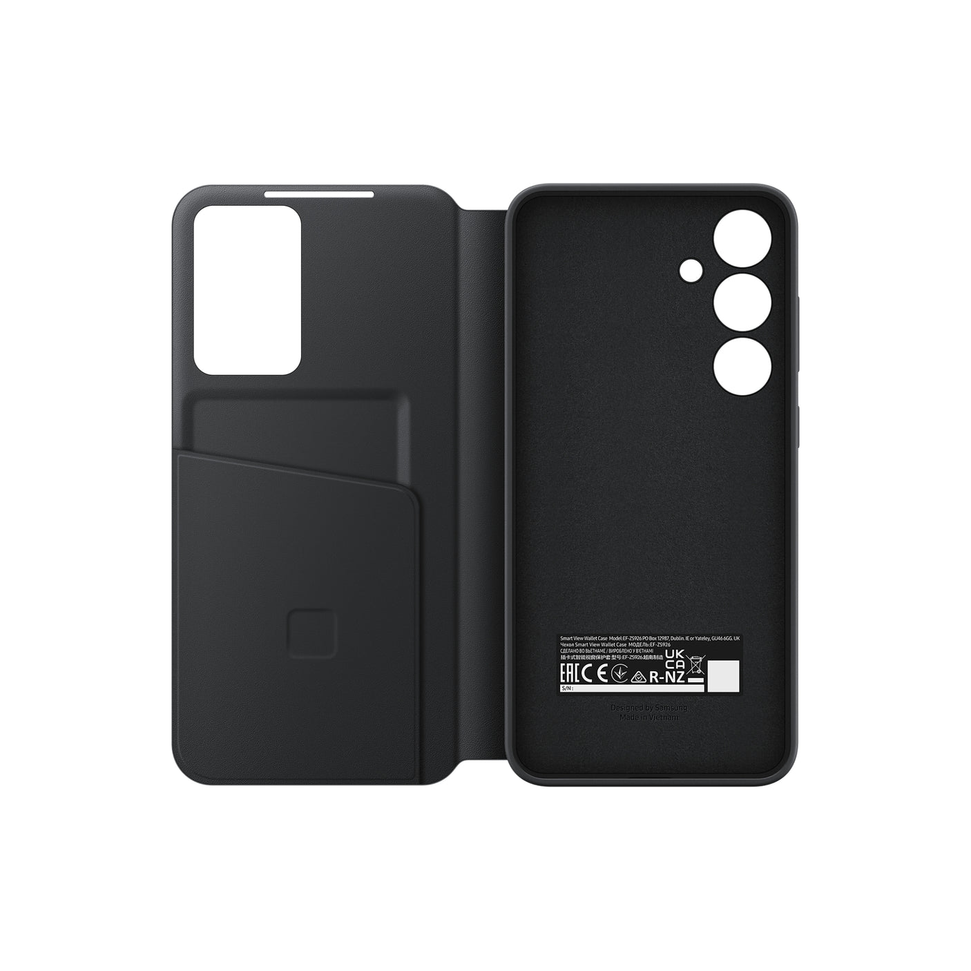 SAMSUNG Galaxy S24+ Custodia Smart View Wallet Black