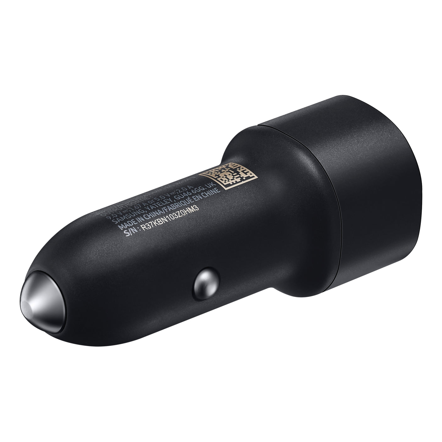 SAMSUNG Caricabatterie da auto veloce con 2 porte (15W) Black
