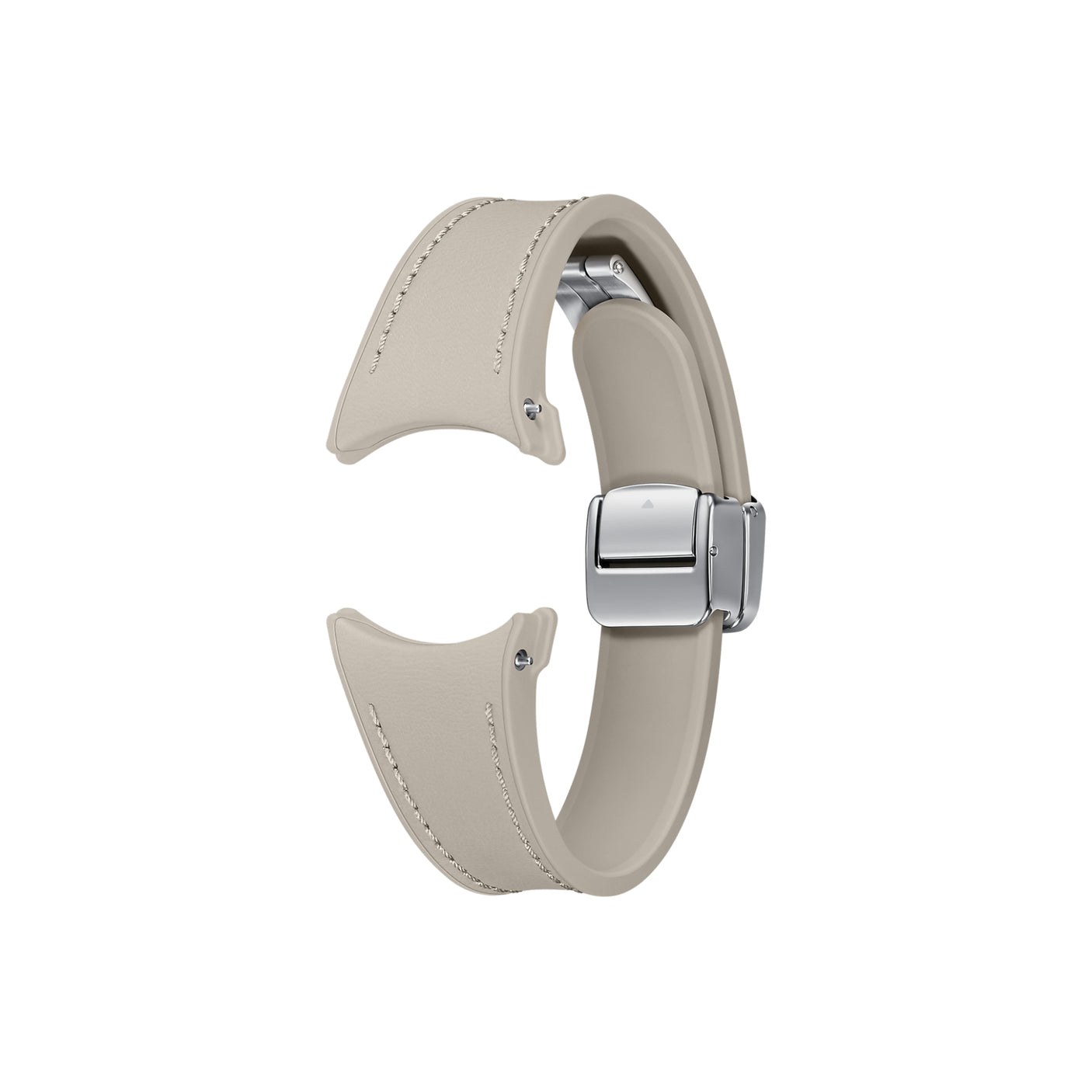 SAMSUNG Galaxy Watch6 D-Buckle Hybrid Eco-Leather Band Slim (S/M) Etoupe