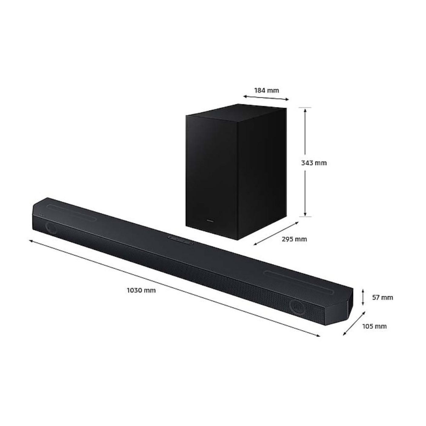 SAMSUNG Soundbar HW-Q600C Black