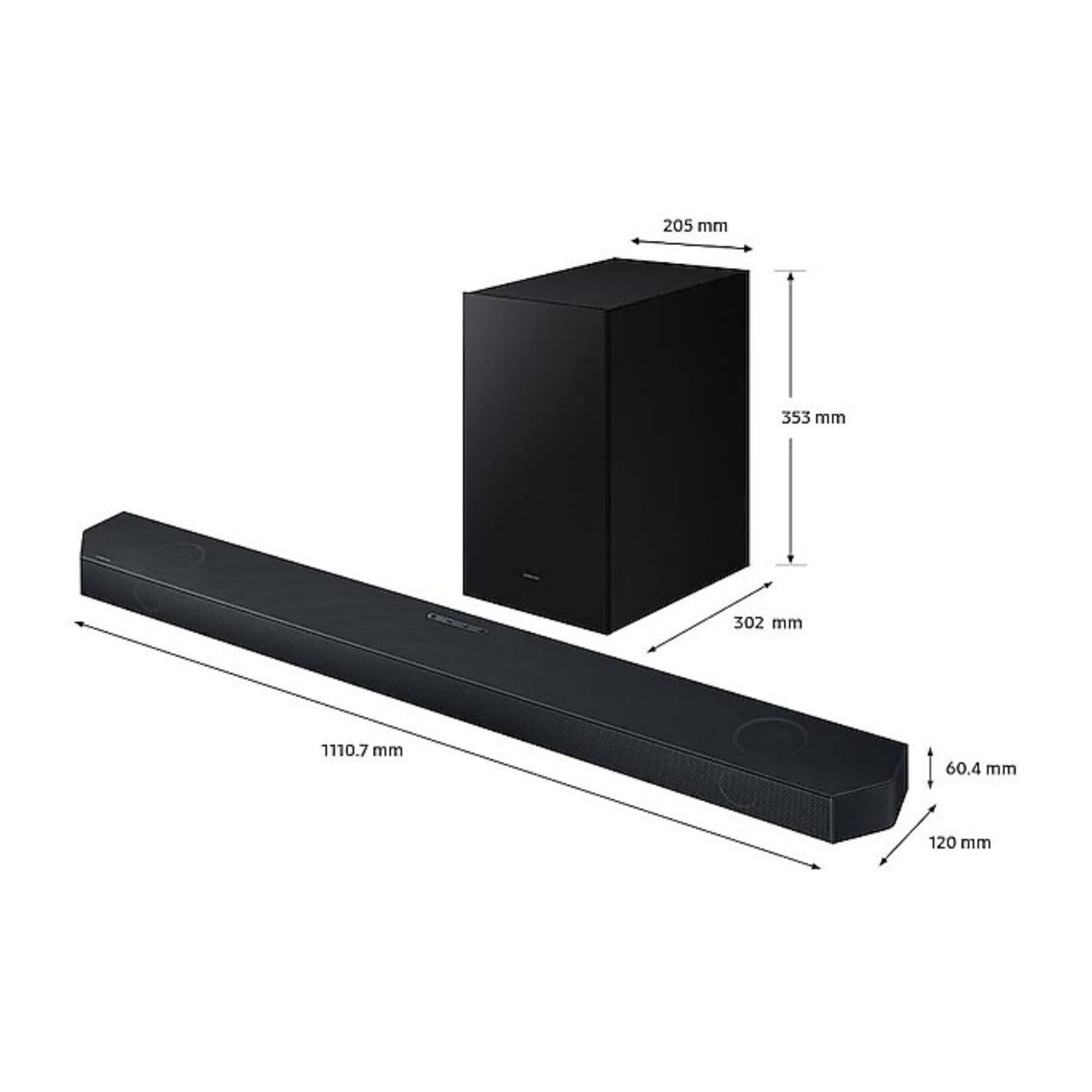 SAMSUNG Soundbar HW-Q700C Black