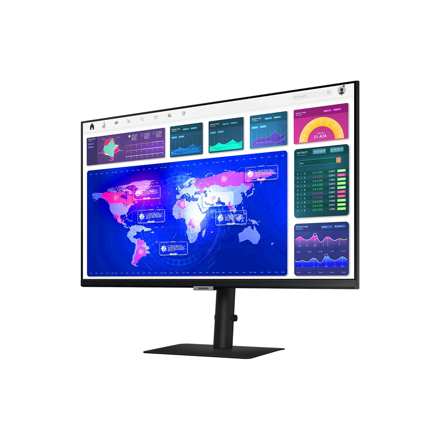 SAMSUNG Monitor HRM ViewFinity Serie S6 - S60UA da 27" QHD Flat
