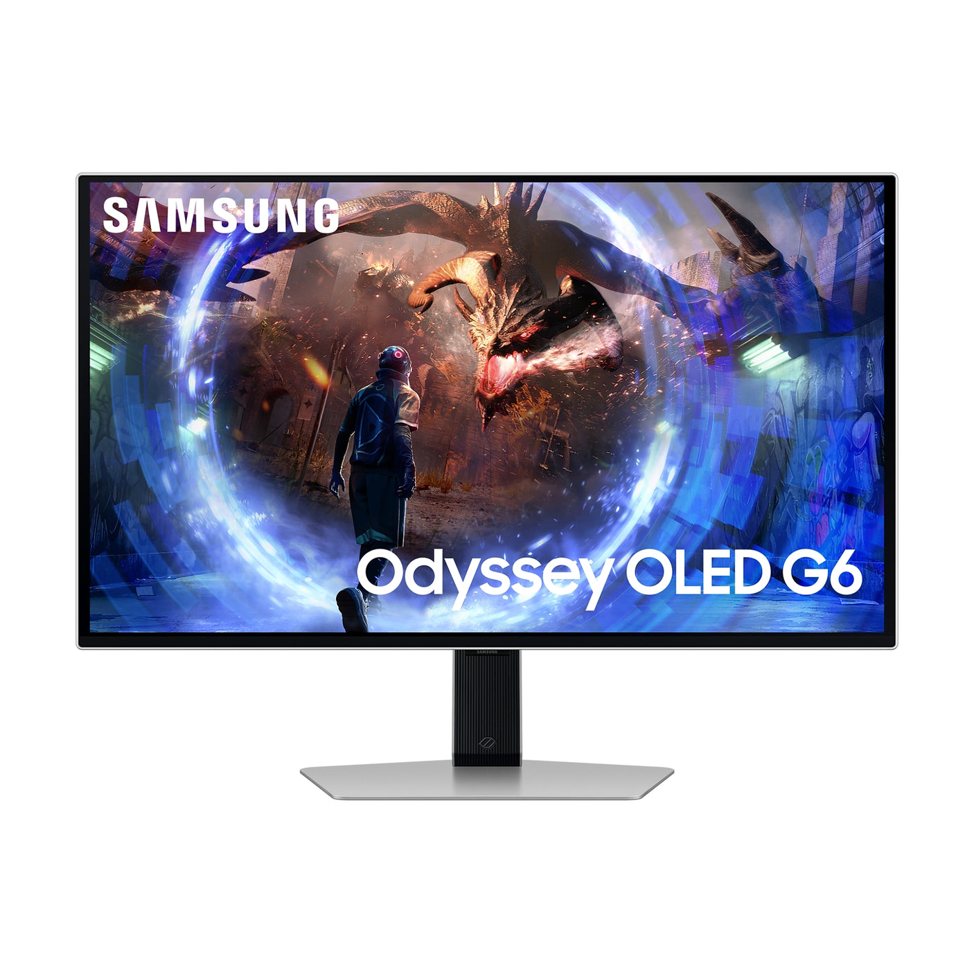 SAMSUNG Monitor Gaming Odyssey OLED G6 da 27" QHD Flat Silver