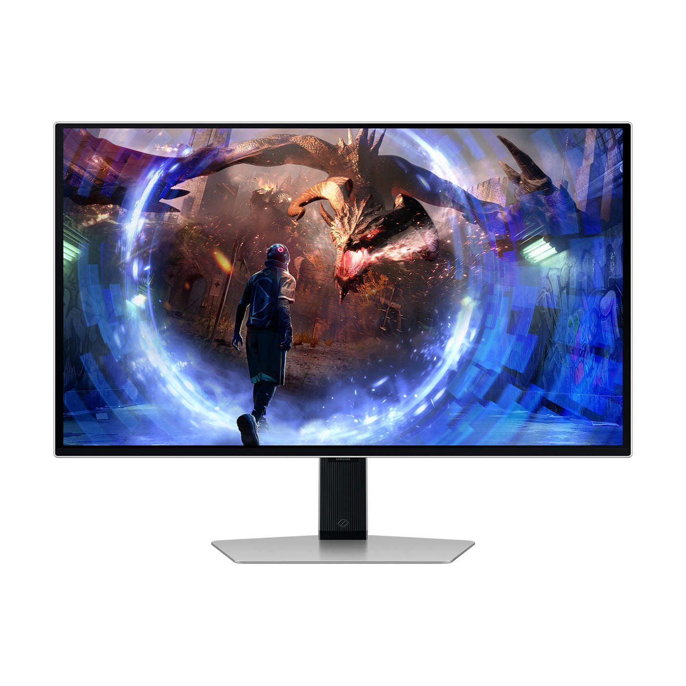 SAMSUNG Monitor Gaming Odyssey OLED G6 da 27" QHD Flat Silver